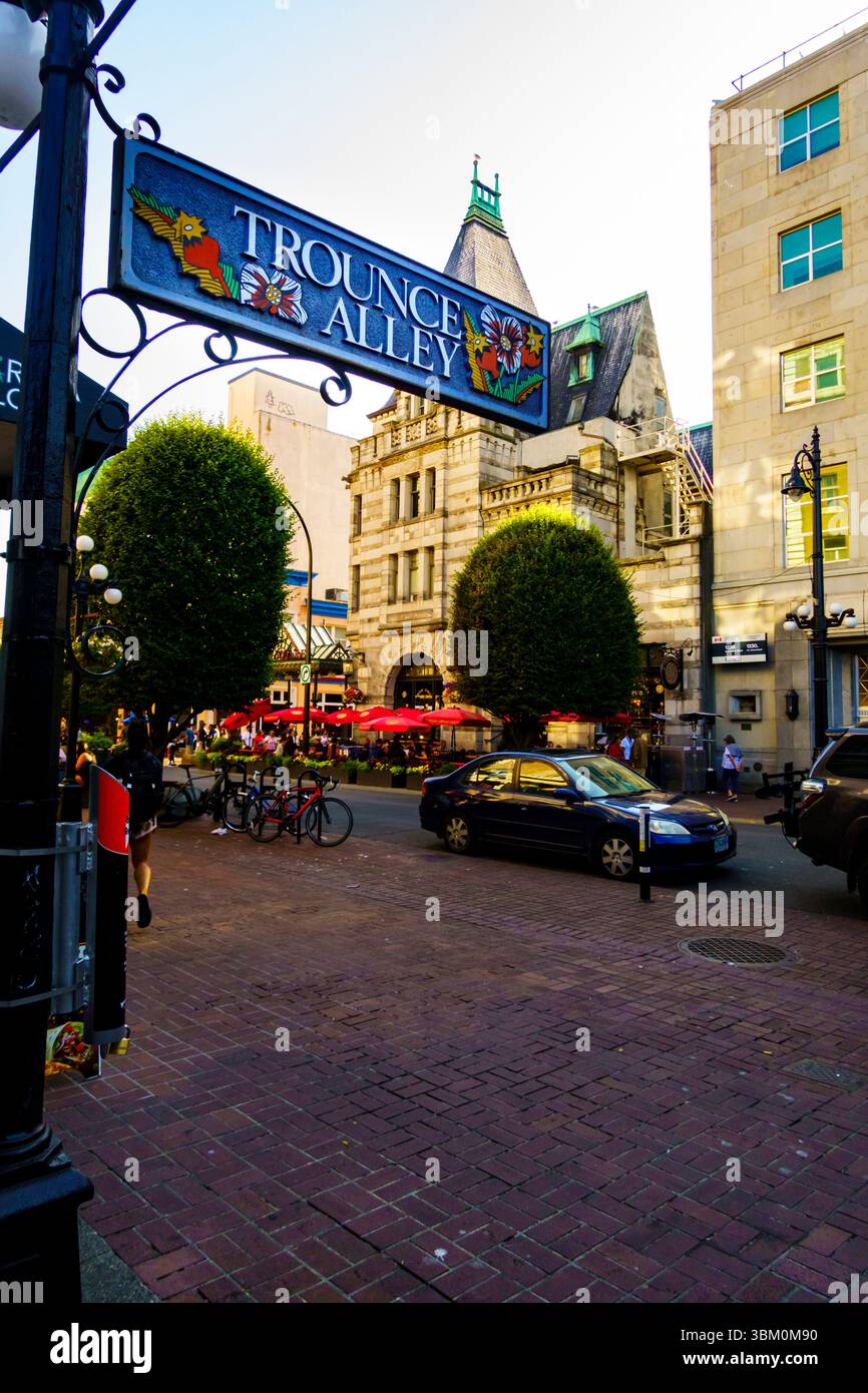 Trounce Alley, Victoria BC, Canada Foto Stock