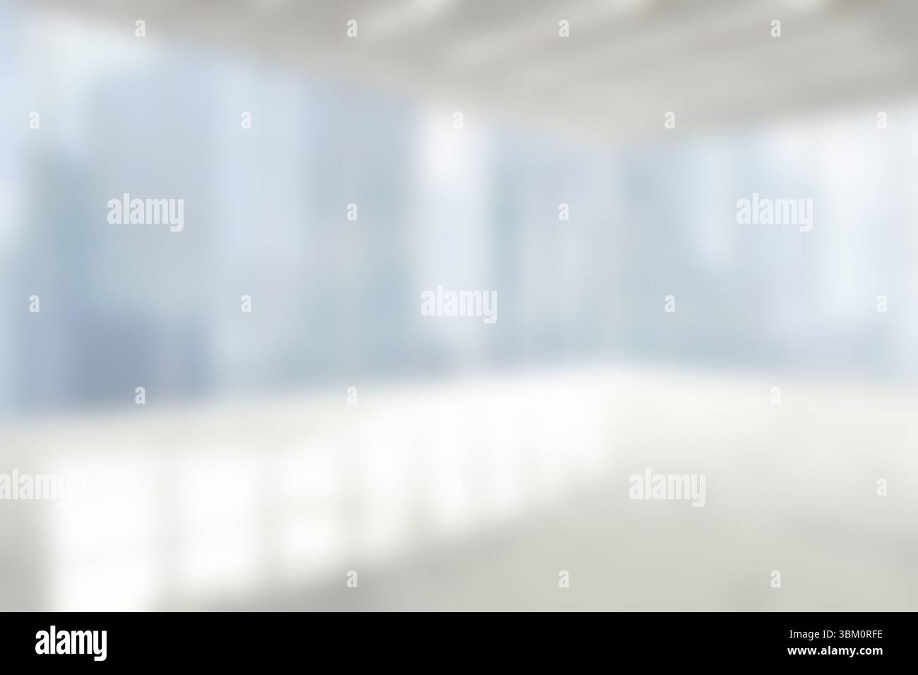 Immagine sfocata di un ufficio luminoso Foto Stock