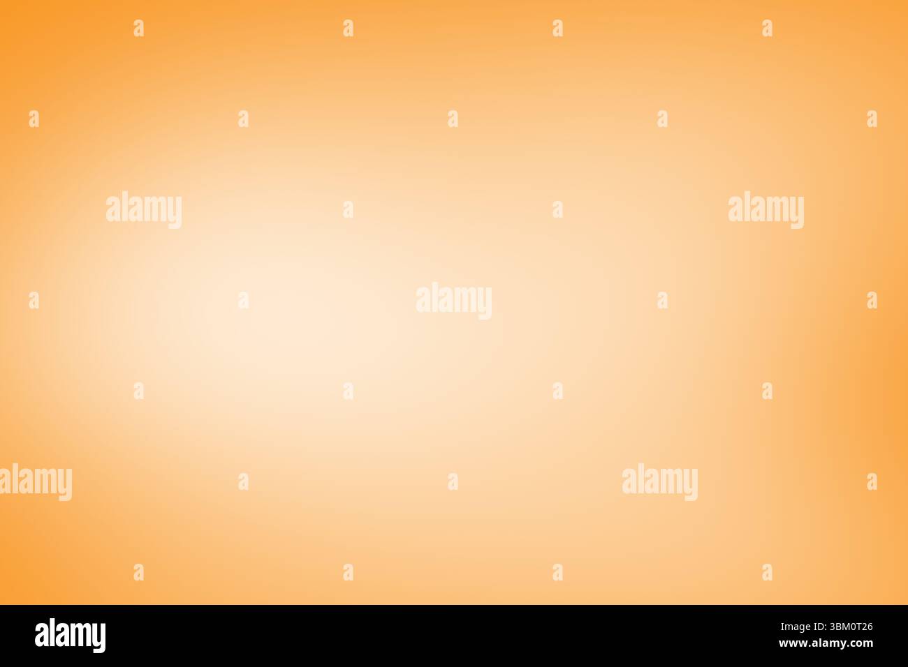 La sfumatura radiale oro-arancione si illumina su tela digitale con un design piatto e caldo Foto Stock