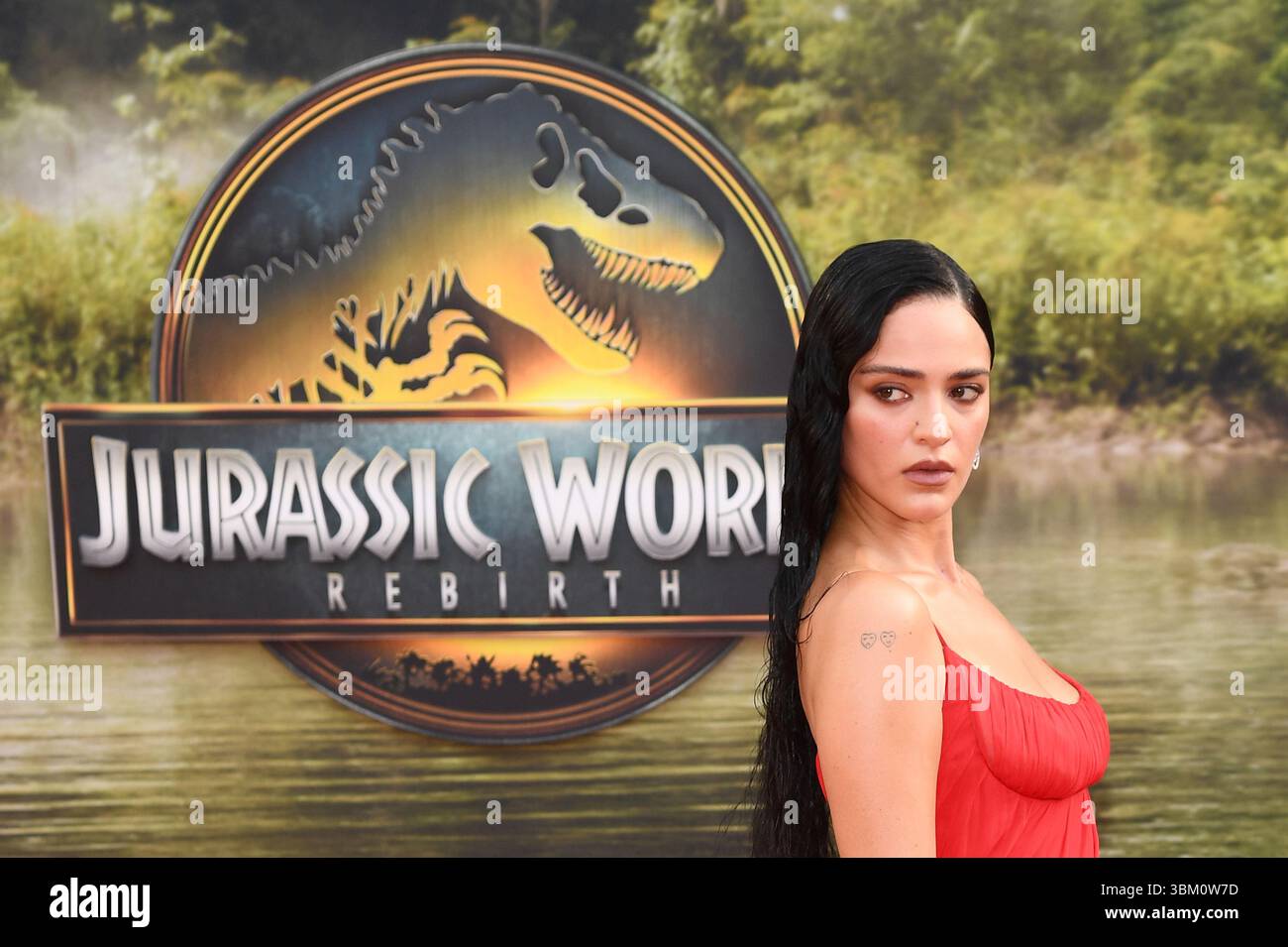 New York, Stati Uniti. 23 giugno 2025. Luna Blaise partecipa alla prima Jurassic World Rebirth di New York al Lincoln Center, New York, New York, 23 giugno 2025. (Video di Anthony Behar/Sipa USA) credito: SIPA USA/Alamy Live News Foto Stock