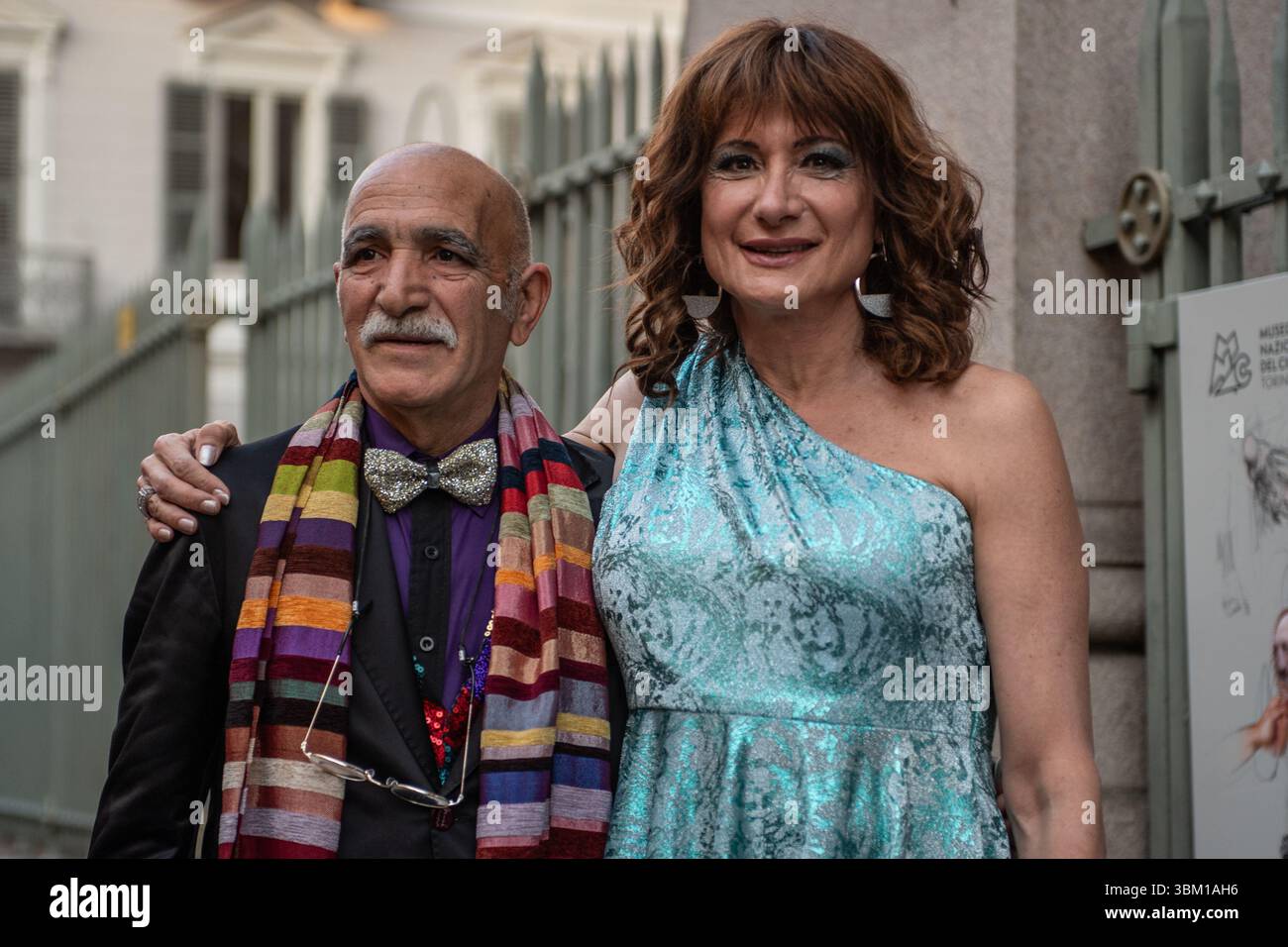 Torino, Italia. 10 aprile 2025. Giovanni Minerba, Vladimir Luxuria durante l'inaugurazione della 40/a edizione del Lovers Film Festival a Torino, Italia - Cronaca - giovedi 10 aprile 2025 - ( foto Alberto Gandolfo/LaPresse ) Giovanni Minerba, Vladimir Luxuria durante l'inaugurazione della 40a edizione del Lovers Film Festival di Torino, Italia - giovedì 10 aprile 2025 - News - ( foto Alberto Gandolfo/LaPresse ) credito: LaPresse/Alamy Live News Foto Stock