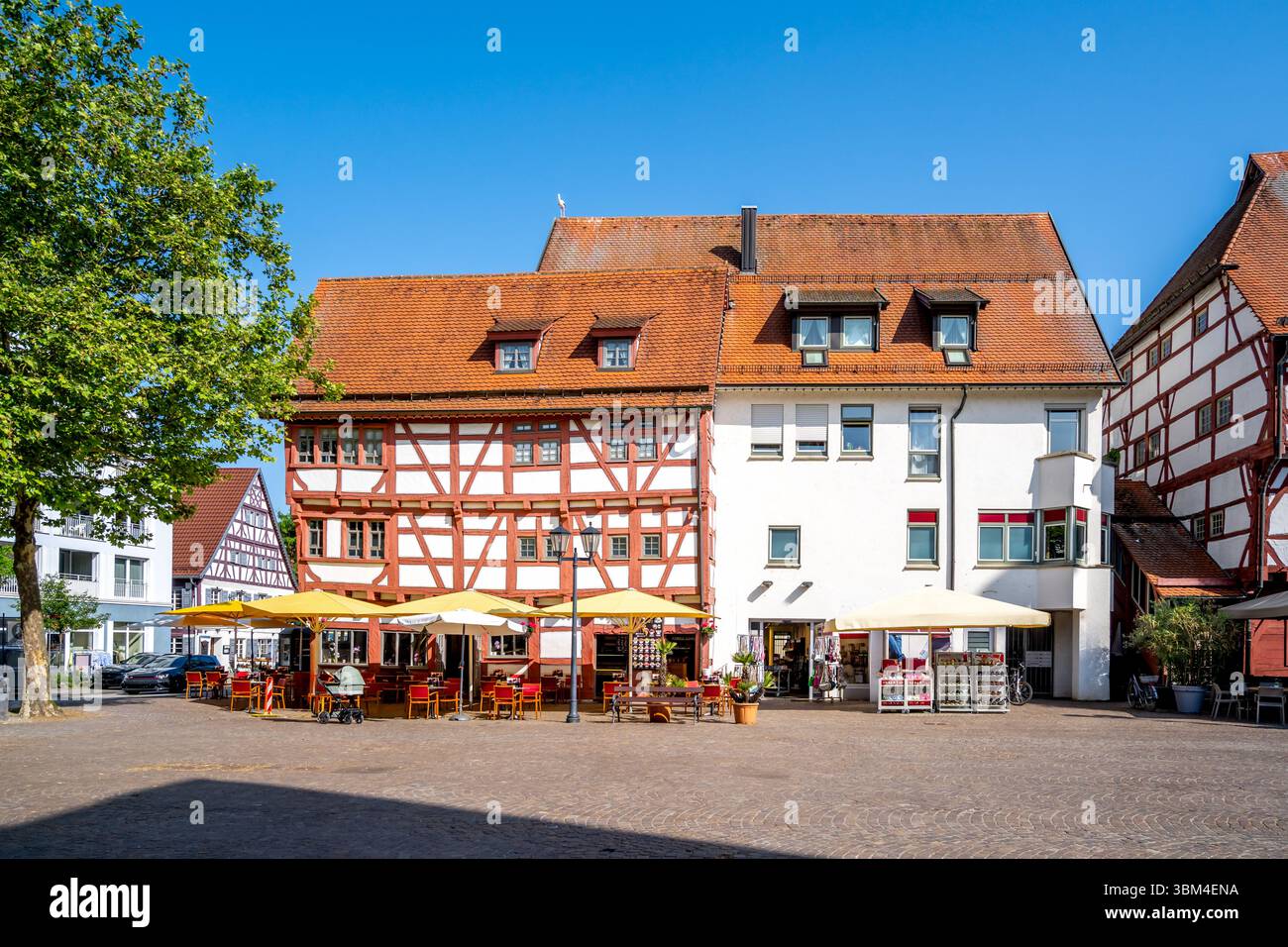 Città vecchia di Bad Saulgau, Germania Foto Stock