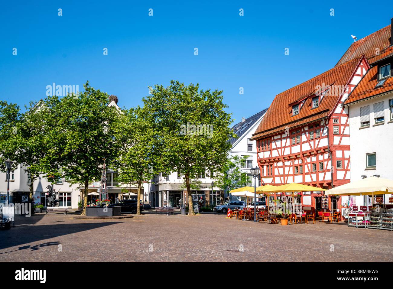 Città vecchia di Bad Saulgau, Germania Foto Stock
