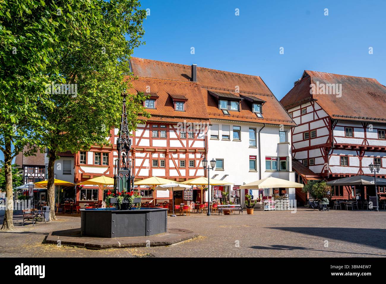 Città vecchia di Bad Saulgau, Germania Foto Stock