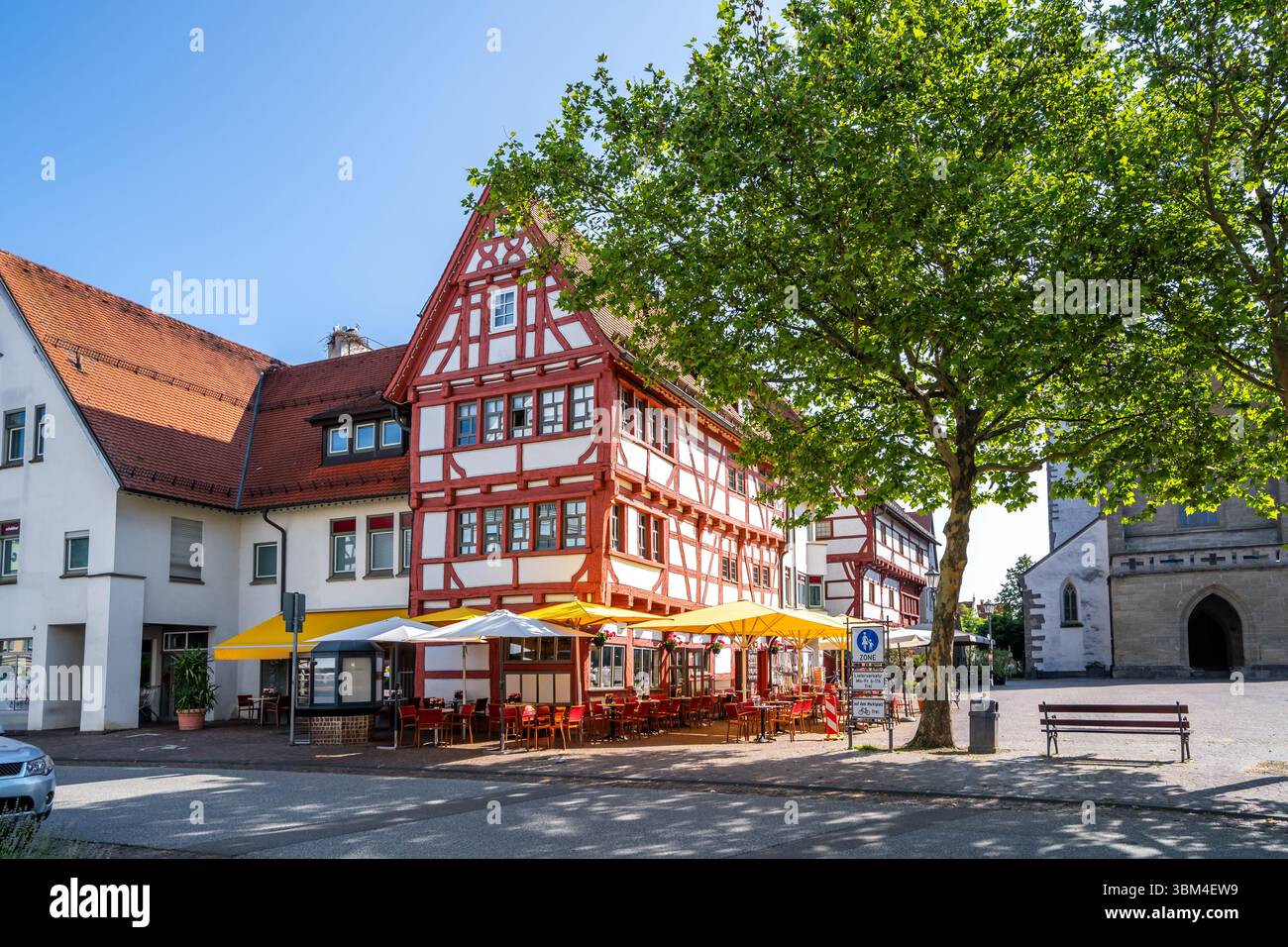 Città vecchia di Bad Saulgau, Germania Foto Stock