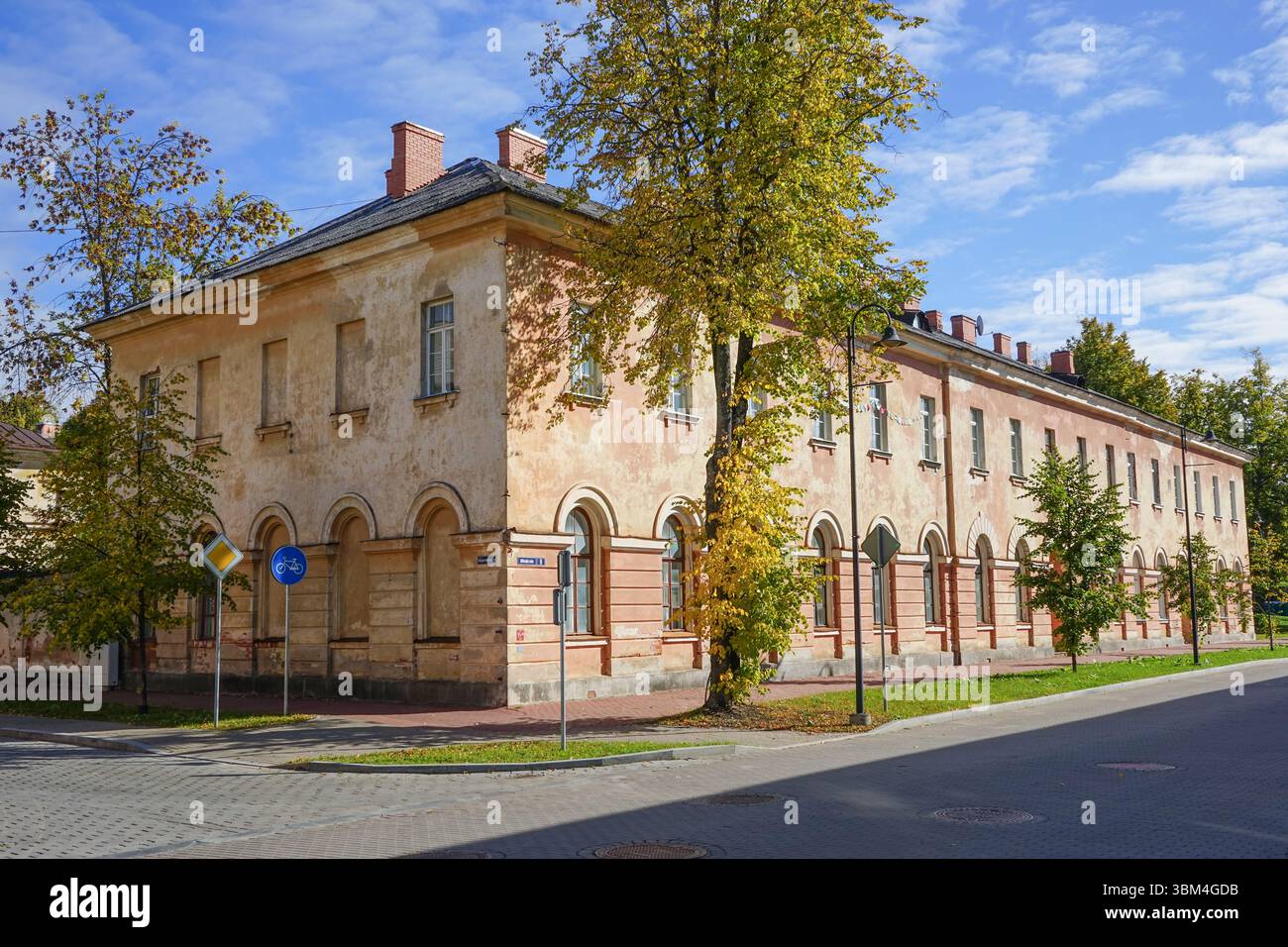 Ex Offiser House nella Fortezza di Daugavpils, Lettonia Foto Stock