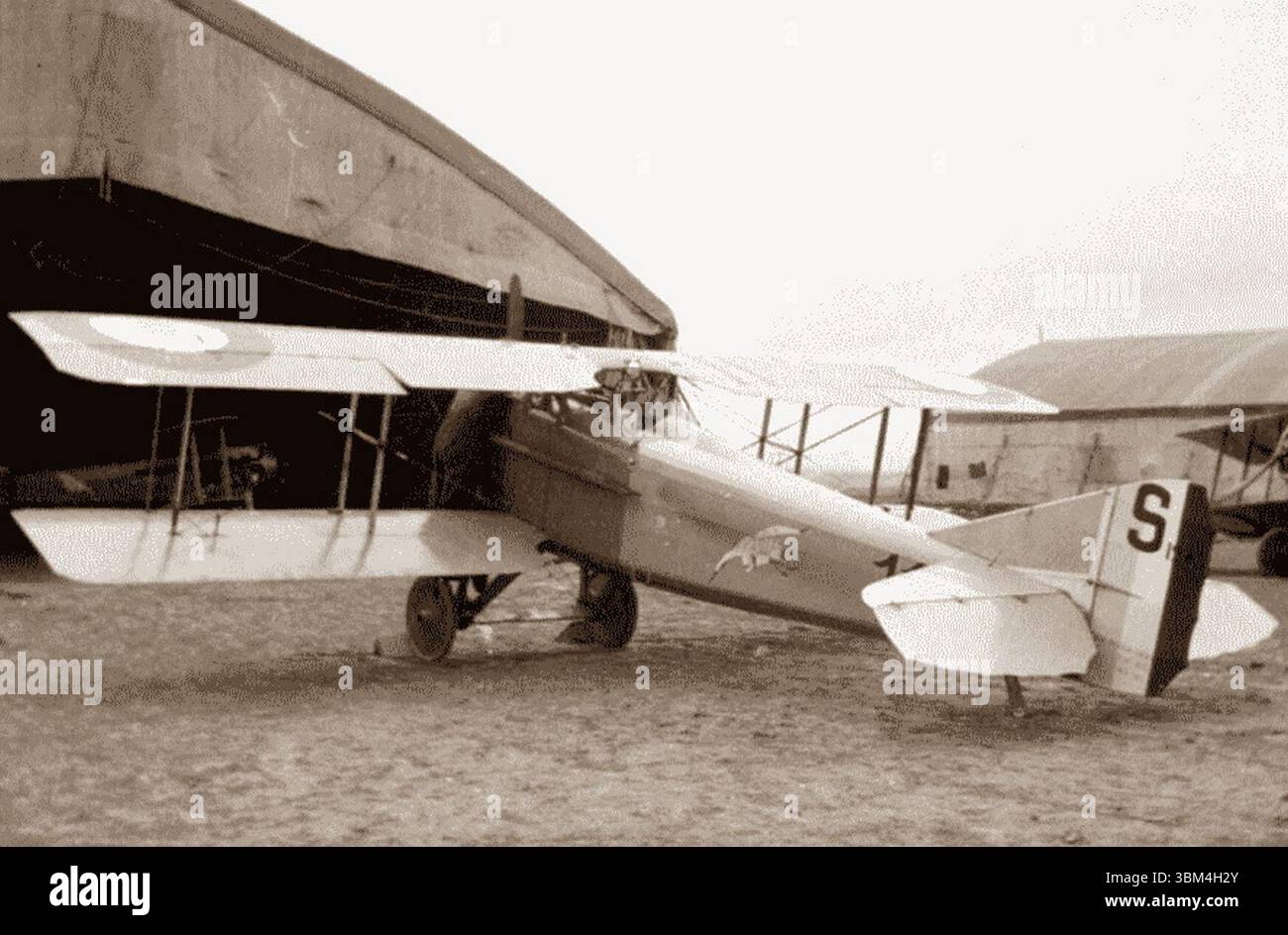 Le SPAD VII de Francesco Battesti à l'escadrille SPA 73 it 1917. Foto Stock