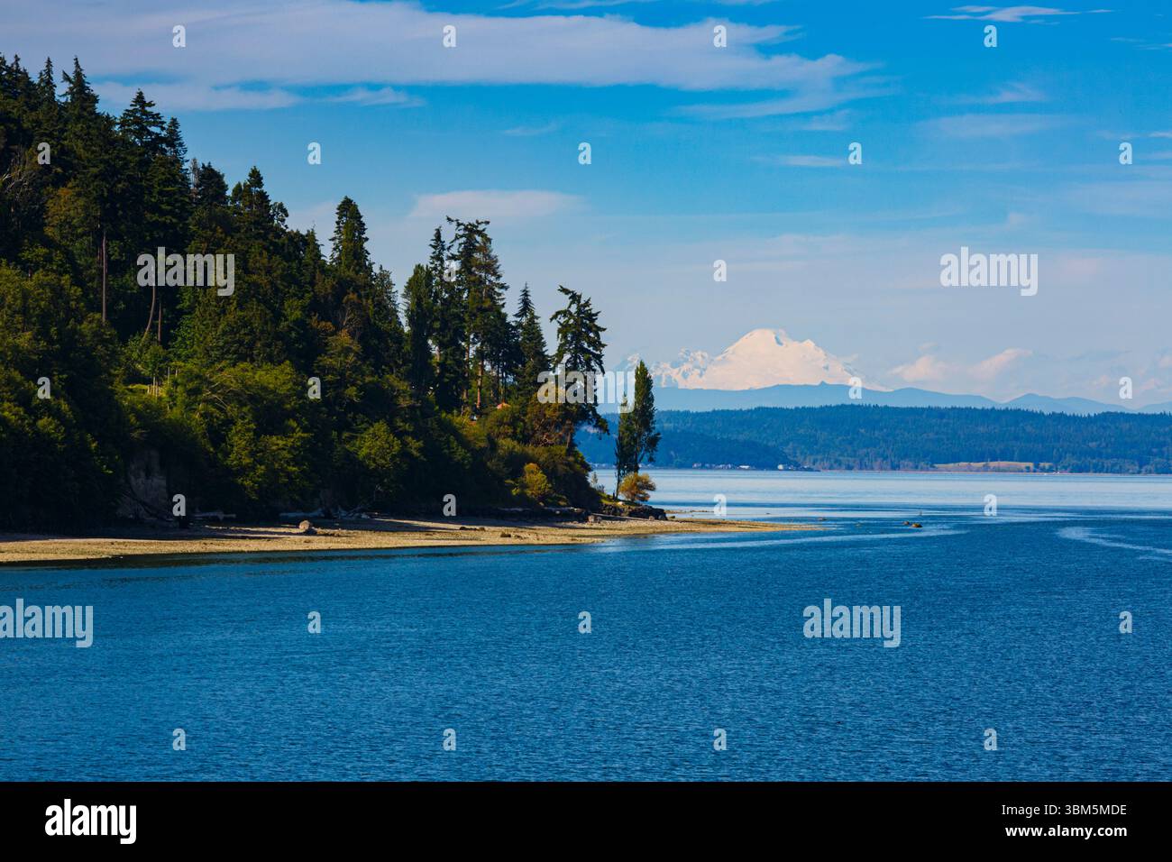 Monte Baker da Kingston, Washington State, Stati Uniti. Foto Stock