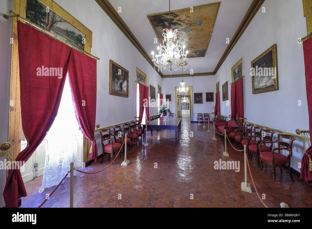 Ciutadella, Minorca, Isole Baleari, Spagna, ha un Palacio Salort che è stato costruito nel 1813, (Palau Martorell), Europa Foto Stock