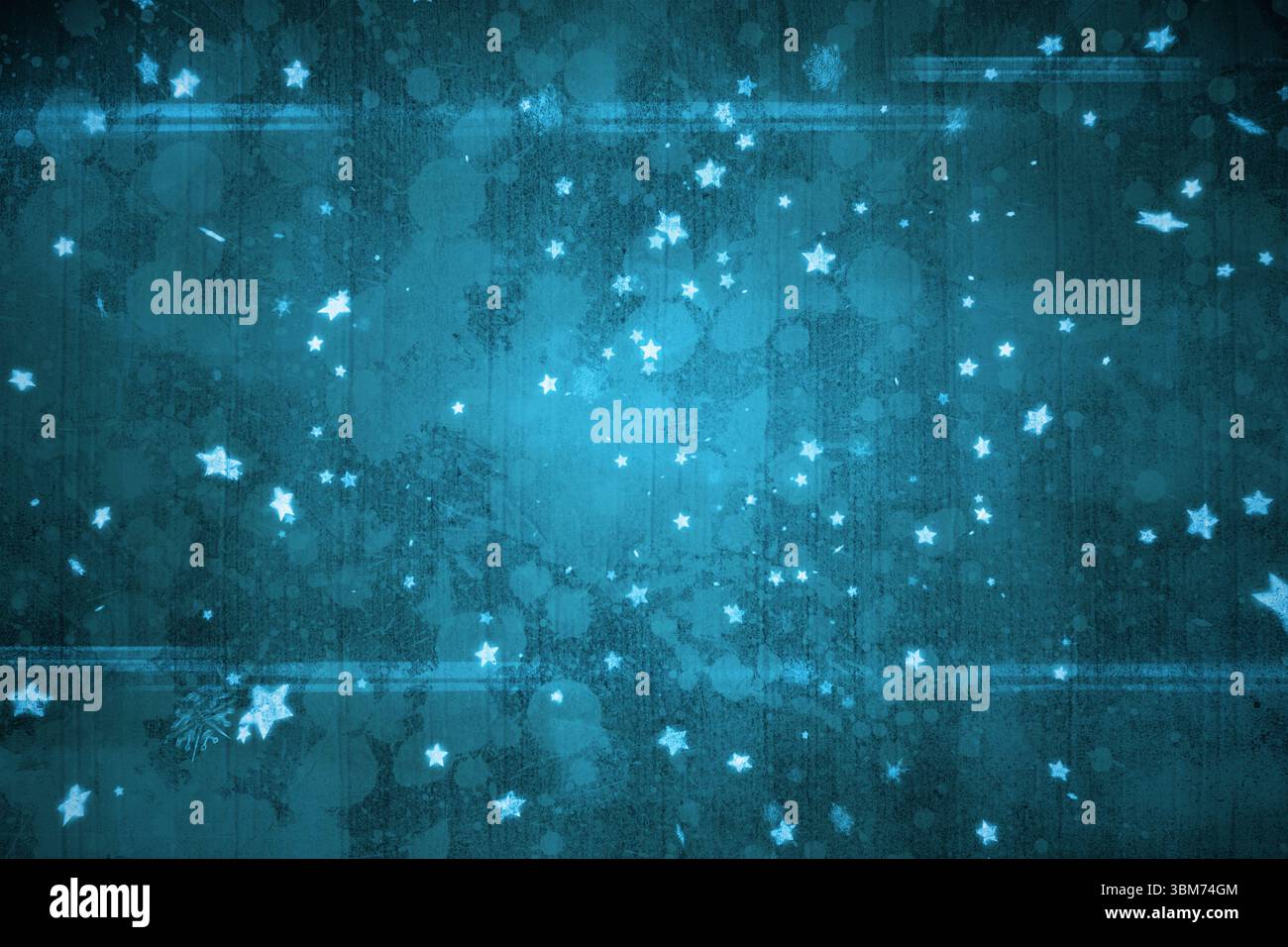 Sfondo blu delle stelle generato digitalmente Foto Stock