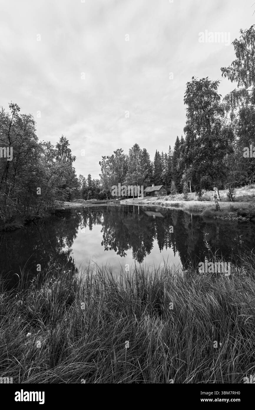 Immagini dal Museo all'aperto di Eiktunet, Gjovik, Oppland, Norvegia. Foto Stock
