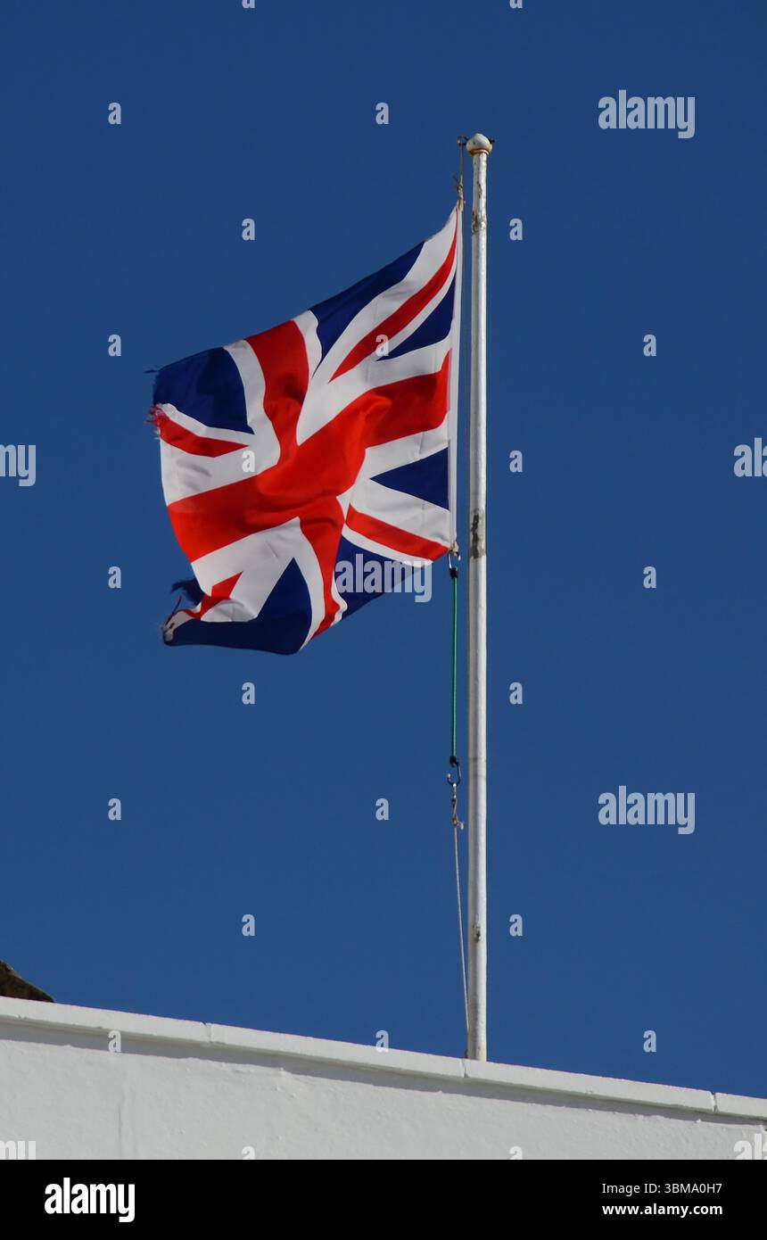 La British Union Flag, comunemente nota come Union Jack Foto Stock