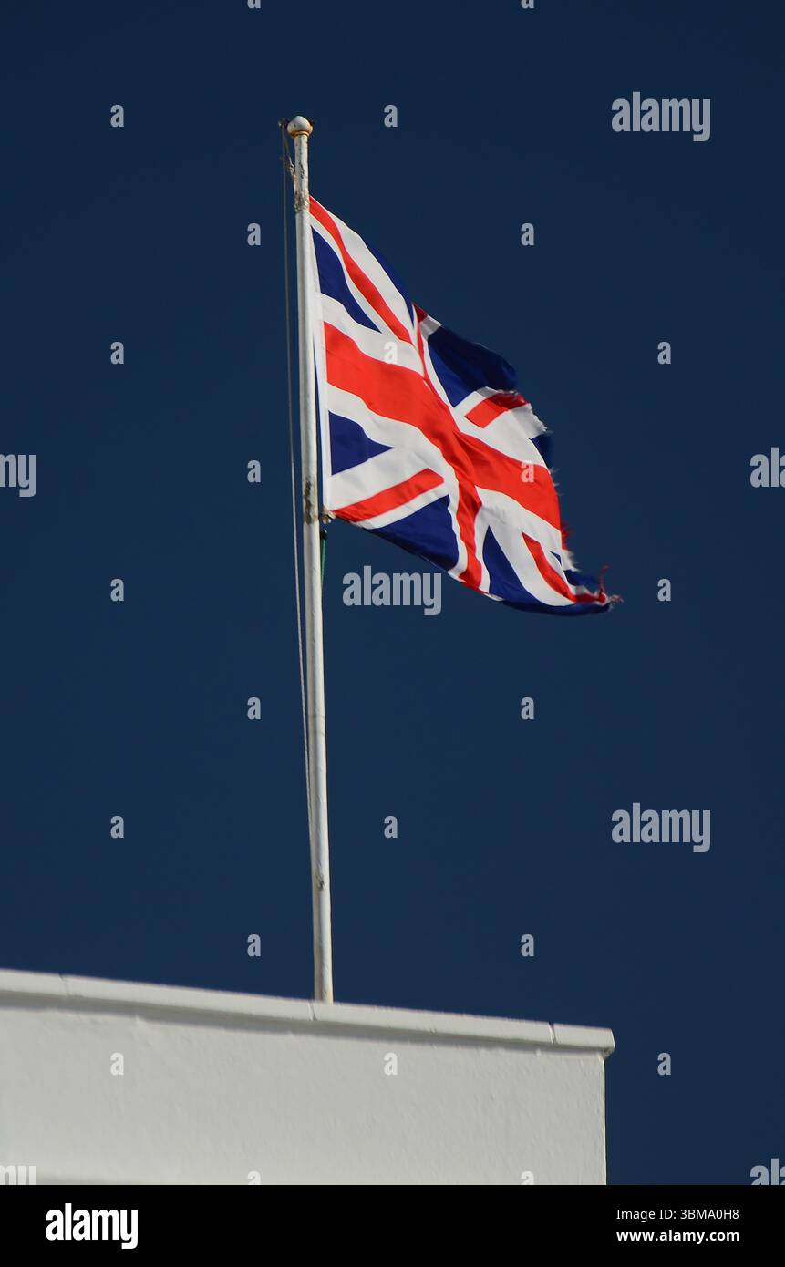 La British Union Flag, comunemente nota come Union Jack Foto Stock