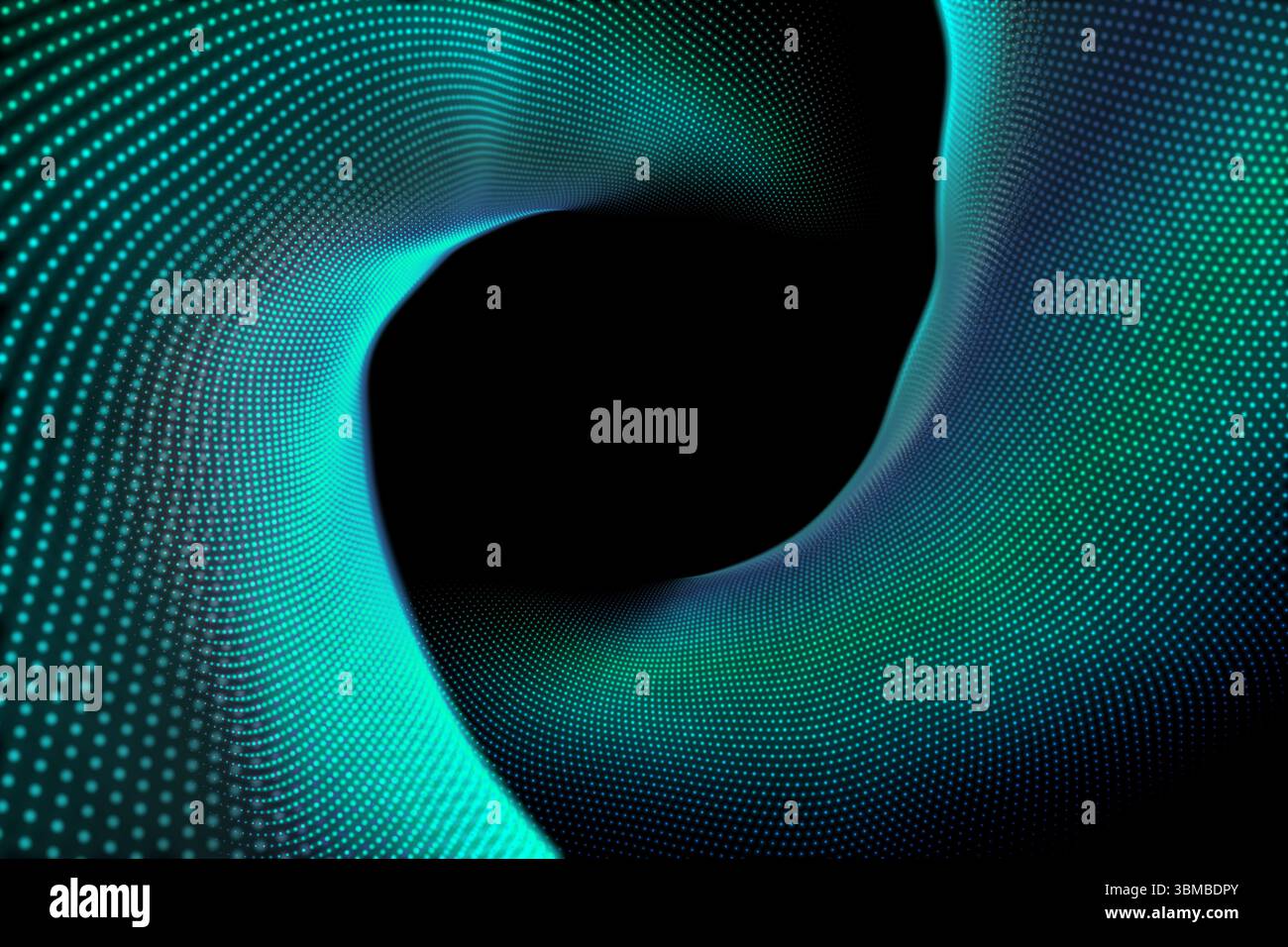 Abstract di nero e sfondo turchese Foto Stock