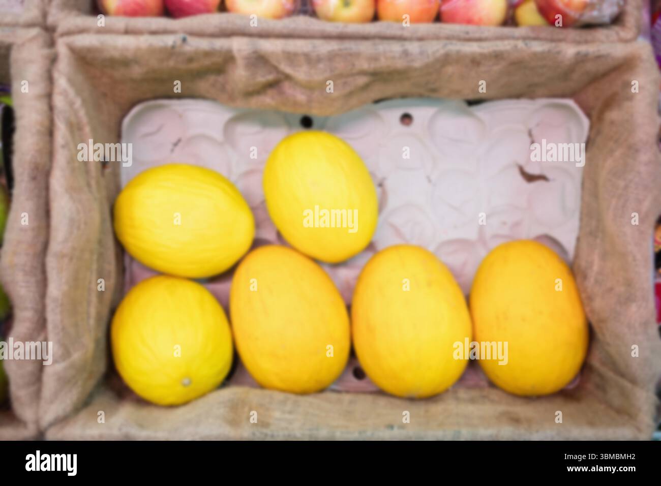 Melone Ocado Honeydew in cassa Foto Stock