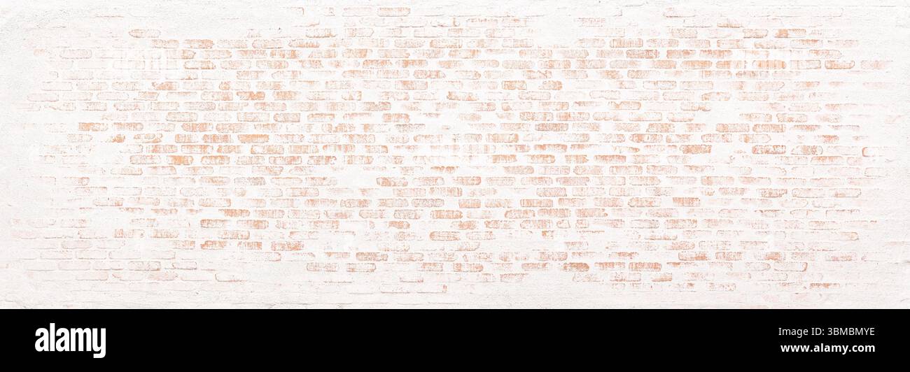 mattoni bianchi con vernice scura, struttura muraria come sfondo per il testo Foto Stock