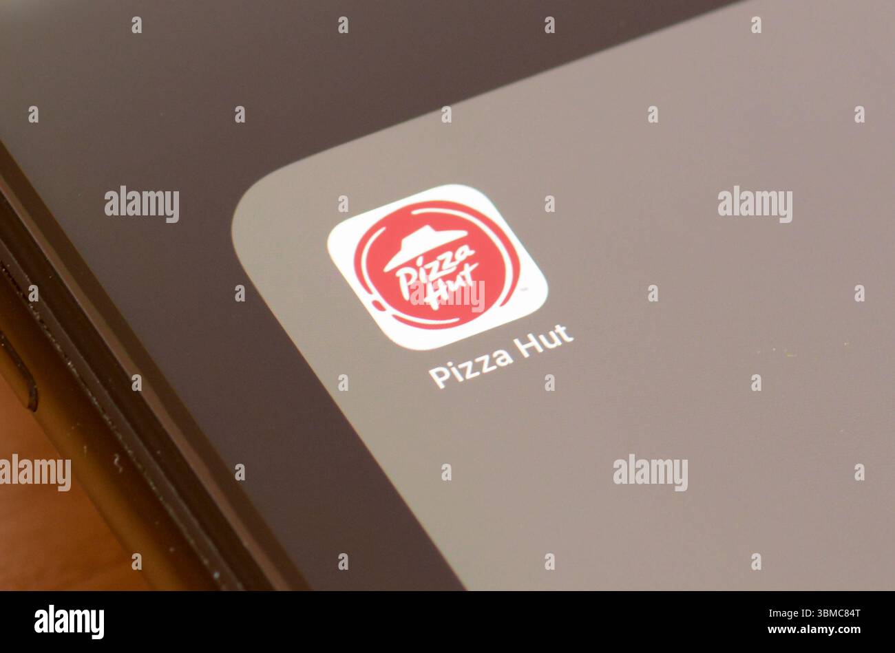 Applicazione Pizza Hut sullo schermo dello smartphone Foto Stock