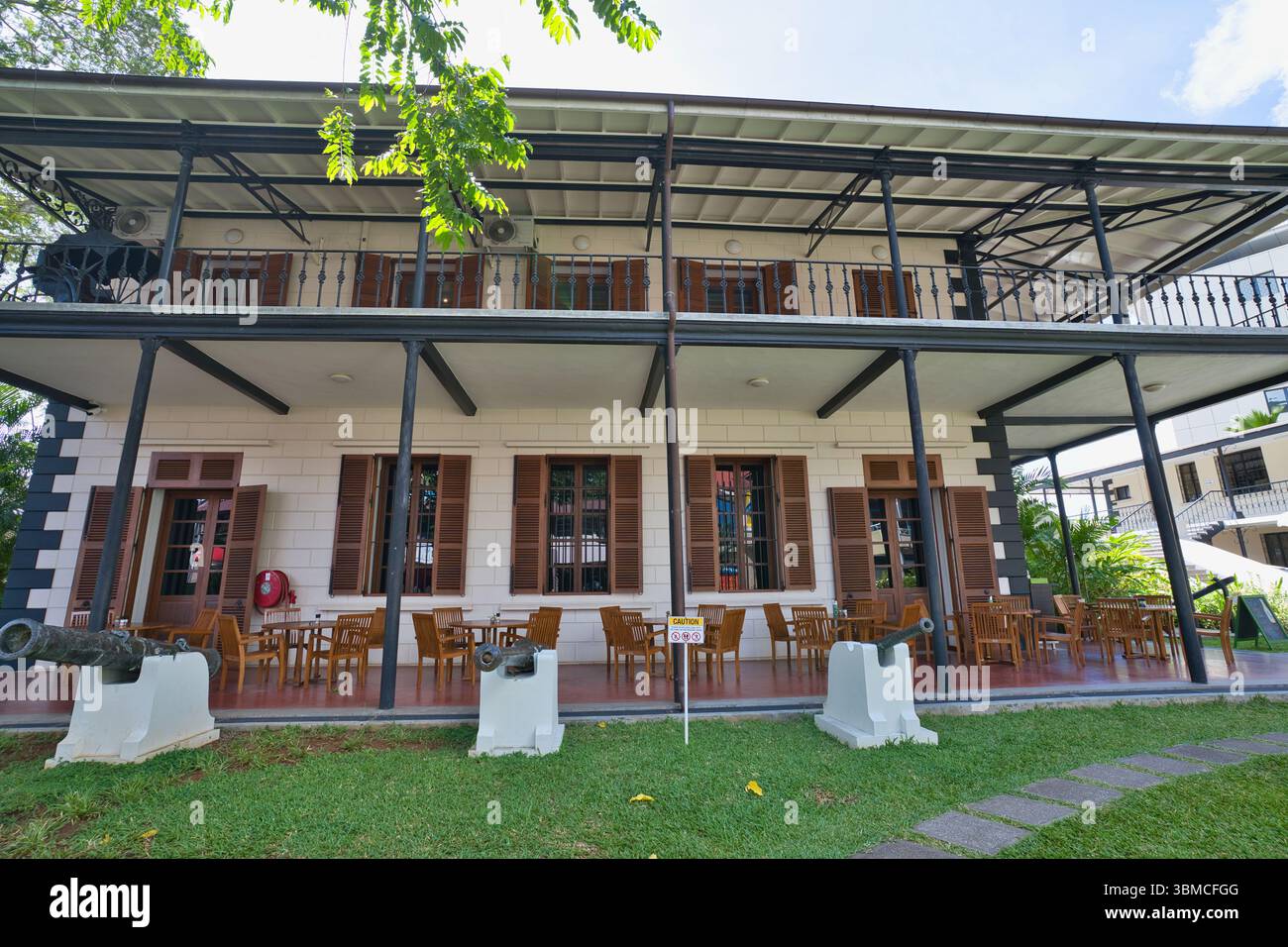Mahe, museo nazionale di storia delle Seychelles 29.05.25, edificio esterno Foto Stock