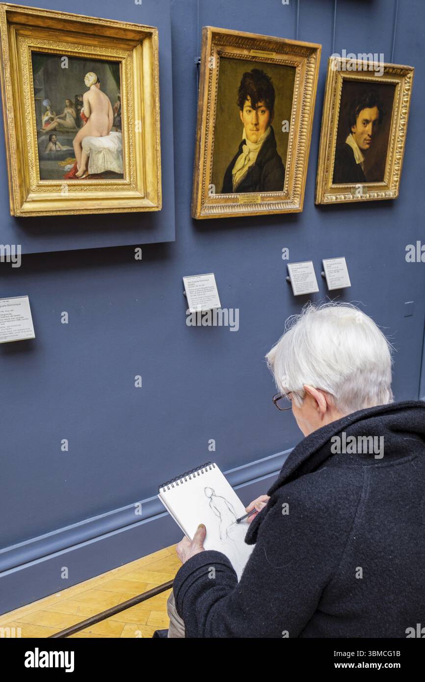 Pittore dilettante e disegnatore, Museo del Louvre, Museo Nazionale di Francia, Parigi, Francia, Europa occidentale, Europa Foto Stock