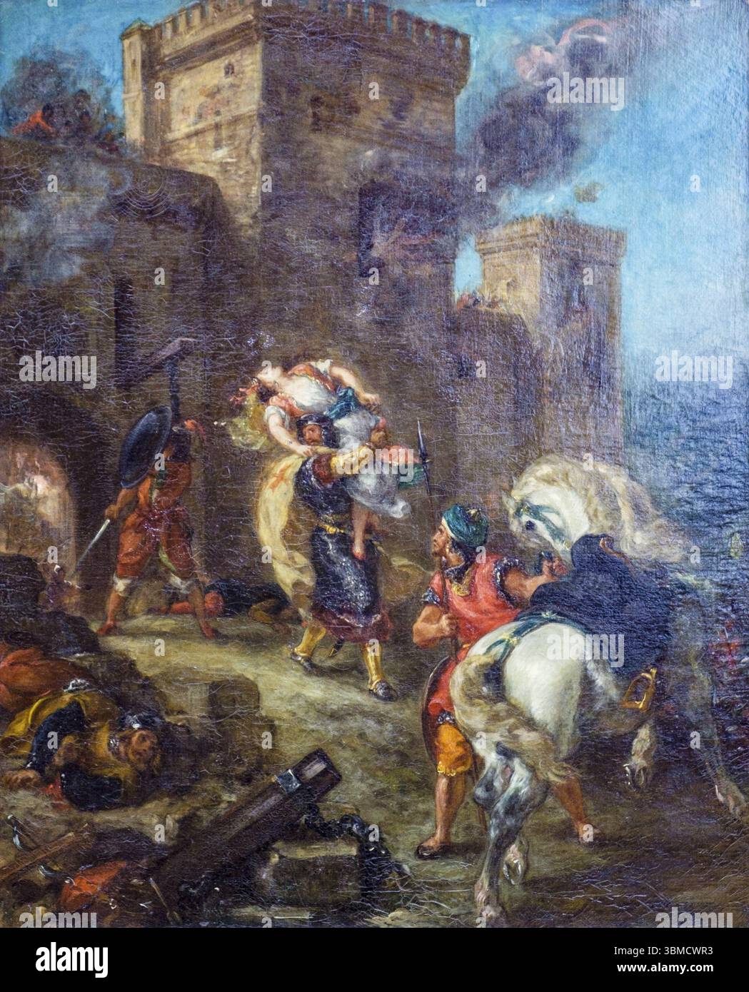Il rapimento di Rebecca, Eugene Delacroix, Musee du Louvre, Musee National de France, Parigi, Francia, Europa Foto Stock