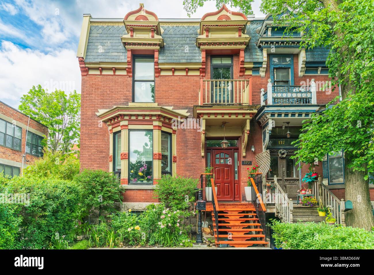 Stile unico - viste duplex Foto Stock