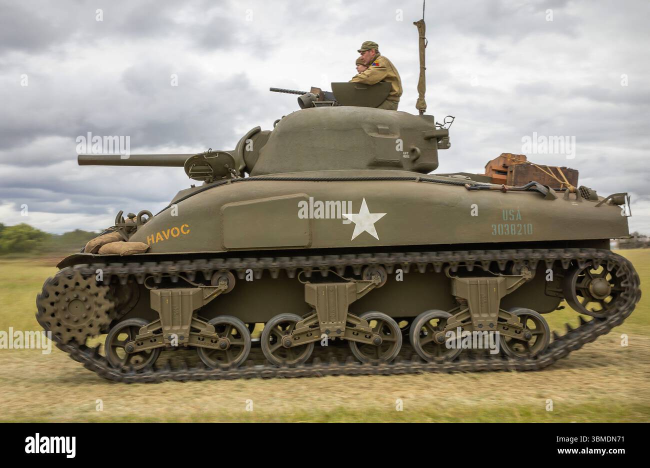 Tempo di guerra nella vale Foto Stock