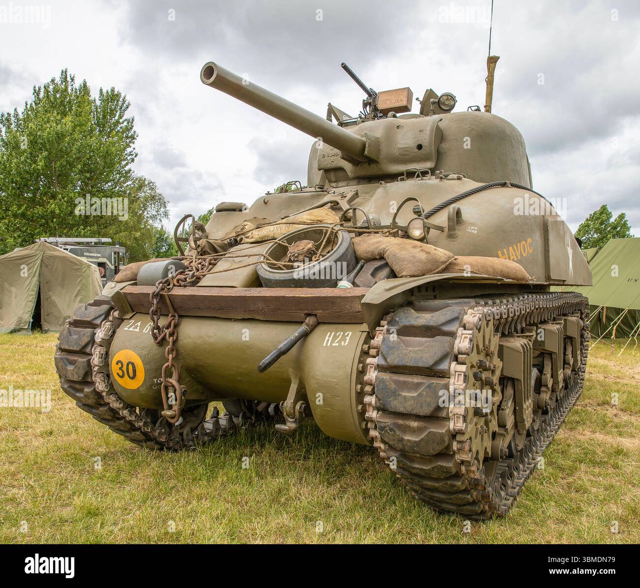 Tempo di guerra nella vale Foto Stock