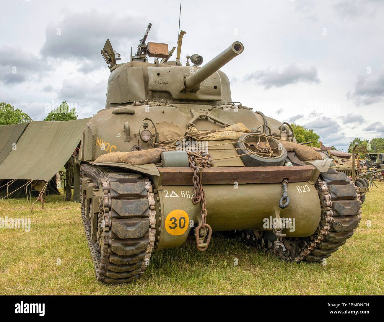 Tempo di guerra nella vale Foto Stock