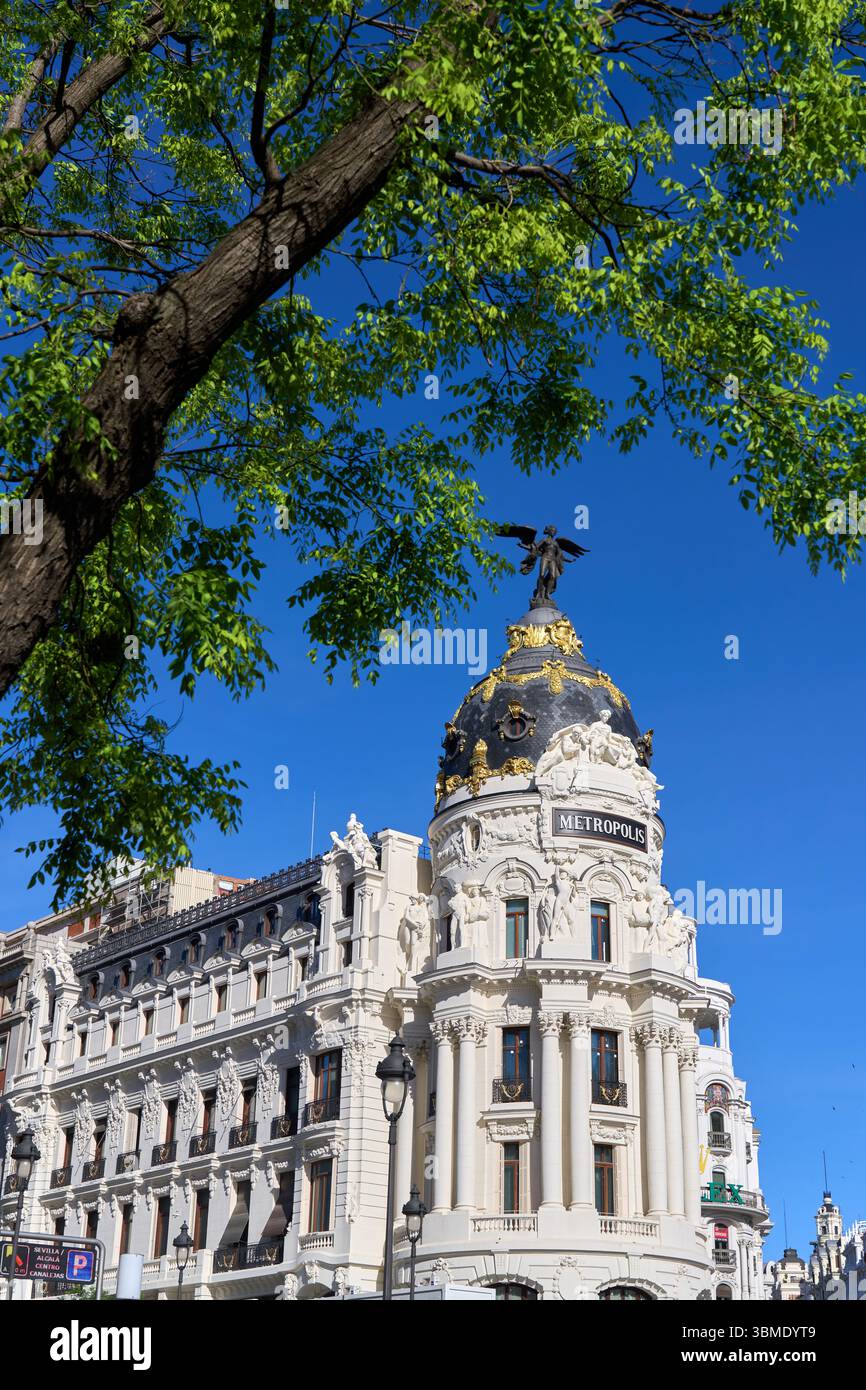 Edificio Metropolis, Madrid, Spagna Foto Stock