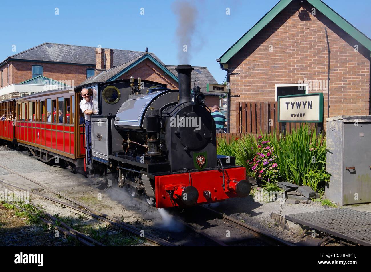4, Edward Thomas, Tywyn Wharf, tal y Llyn, Steam Railway, Galles settentrionale, Foto Stock