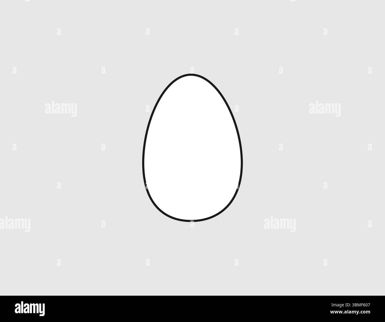 Uovo, icona del cibo. Illustrazione vettoriale. Illustrazione Vettoriale