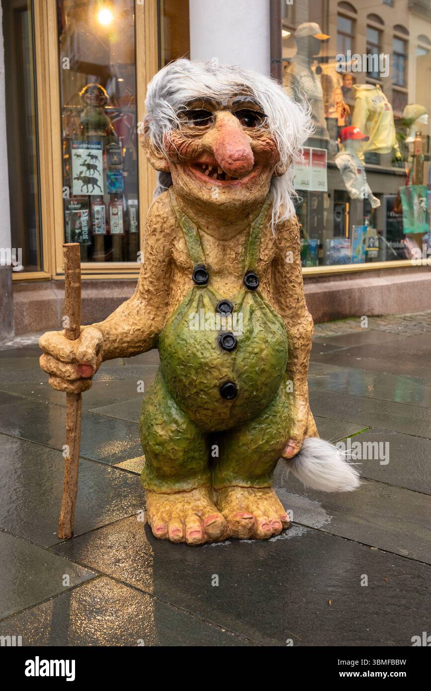 Norwegian Troll ad Alesund (Ålesund), Norvegia, giugno, estate Foto Stock