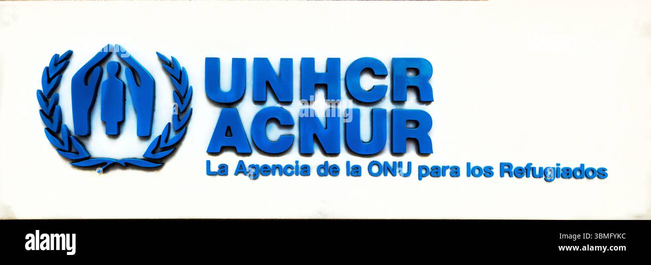 L'alto Commissariato delle Nazioni Unite per i rifugiati firma a Santo Domingo Repubblica Dominicana Foto Stock