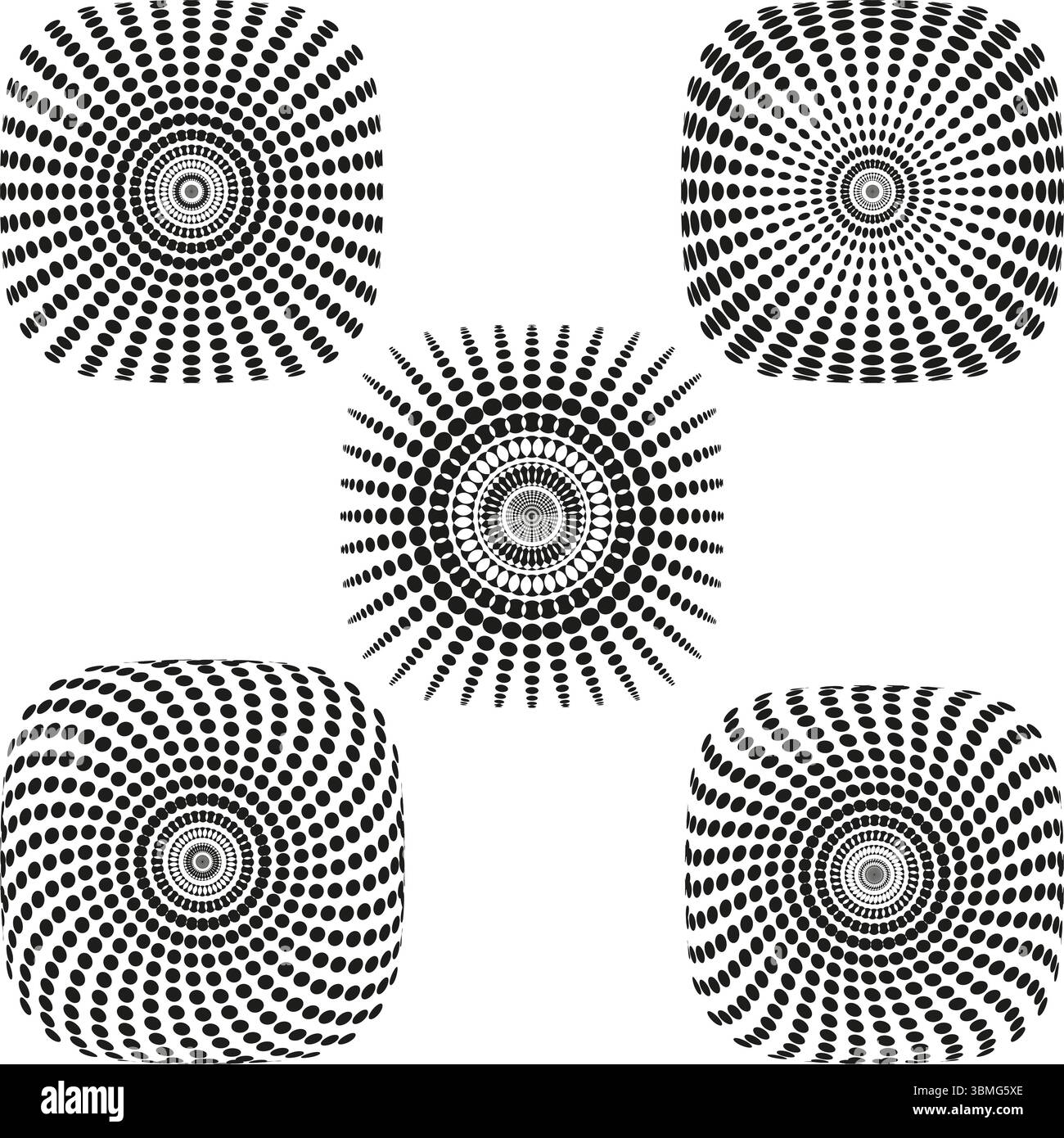 Schema delle icone di vibrazione. Simbolo dell'onda oscillante. Vettore polso ritmico. Design moderno nero. Illustrazione Vettoriale