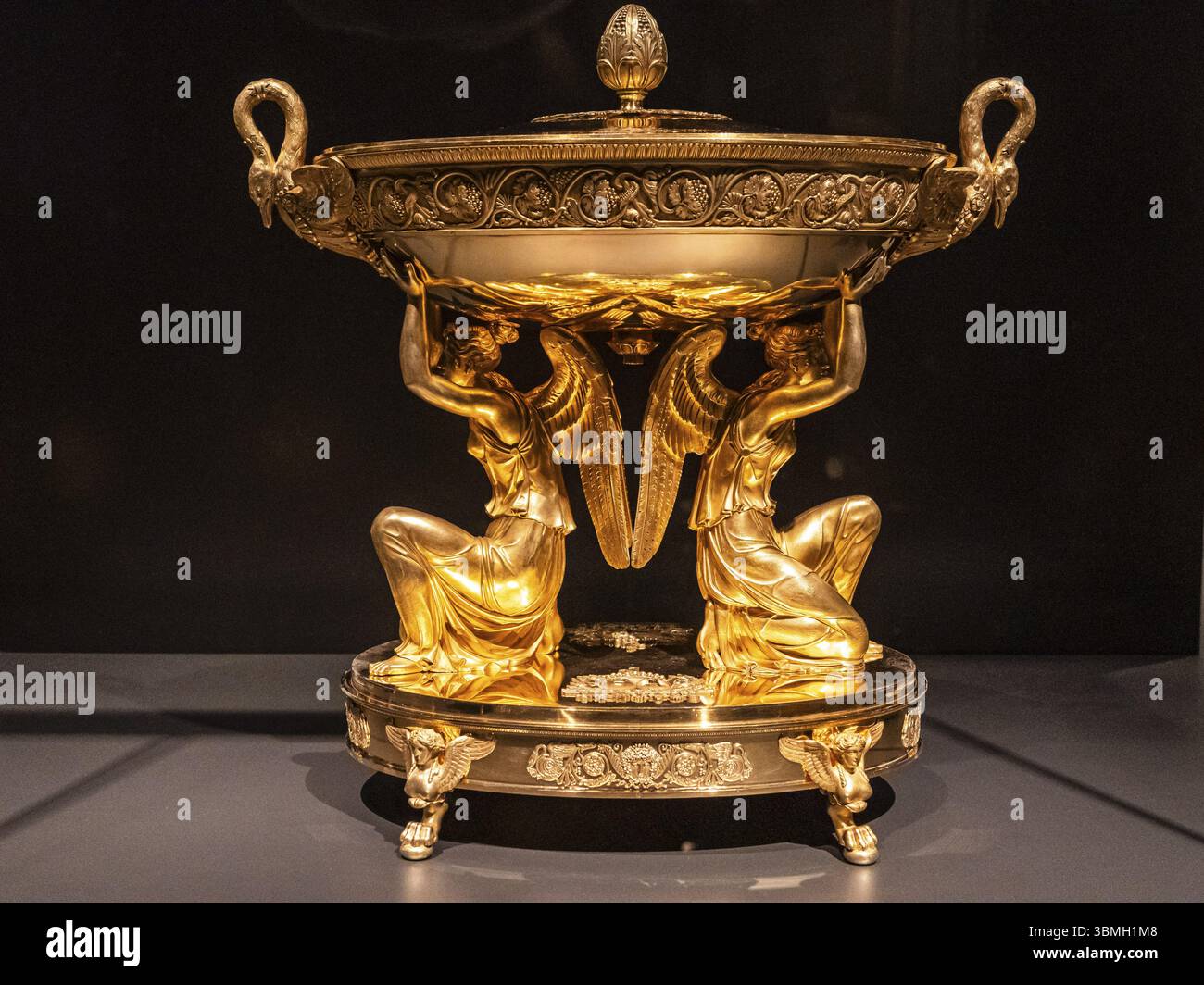 Cloches (copertine), Silver Gilt, Parigi XIX secolo, Amsterdam, Paesi Bassi Foto Stock