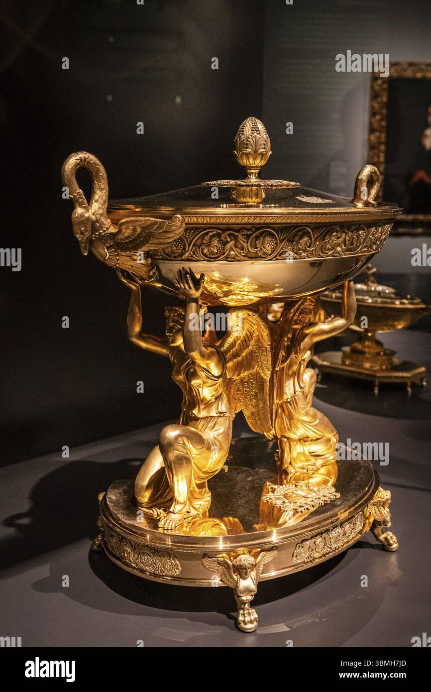 Cloches (copertine), Silver Gilt, Parigi XIX secolo, Amsterdam, Paesi Bassi Foto Stock