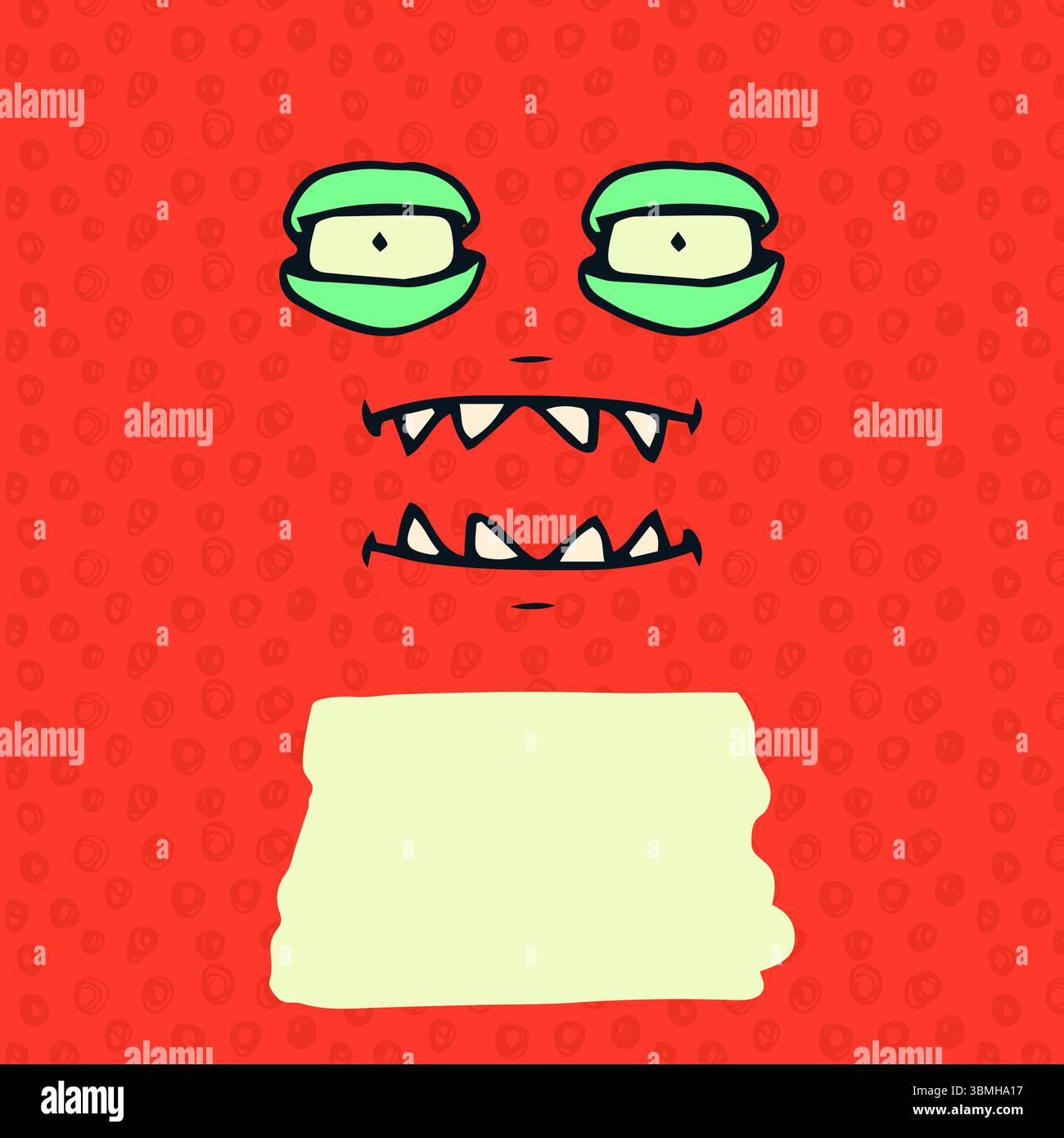 Immagine grafica computerizzata del mostro Foto Stock