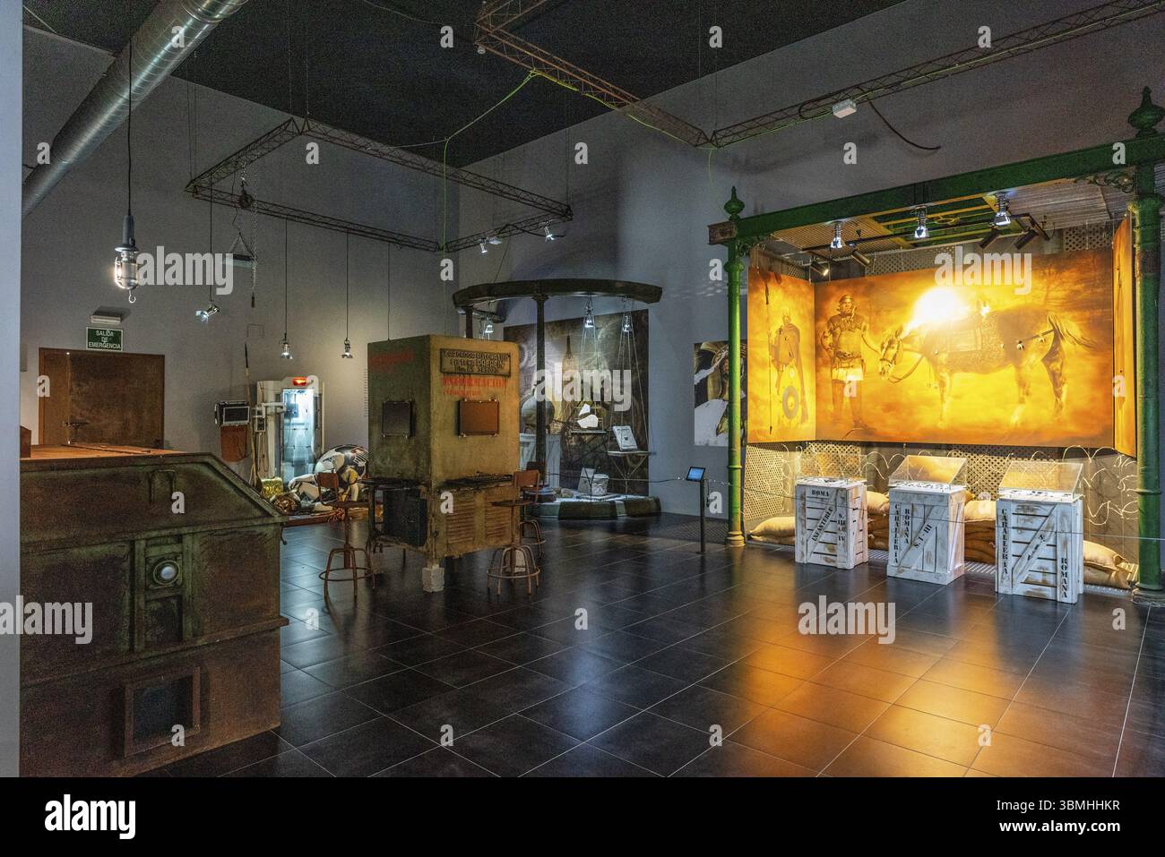 Collezione Museo Gilena, Ecomuseo/Arqueodromo Molino de la Caseria, provincia di Siviglia, Spagna, Europa Foto Stock