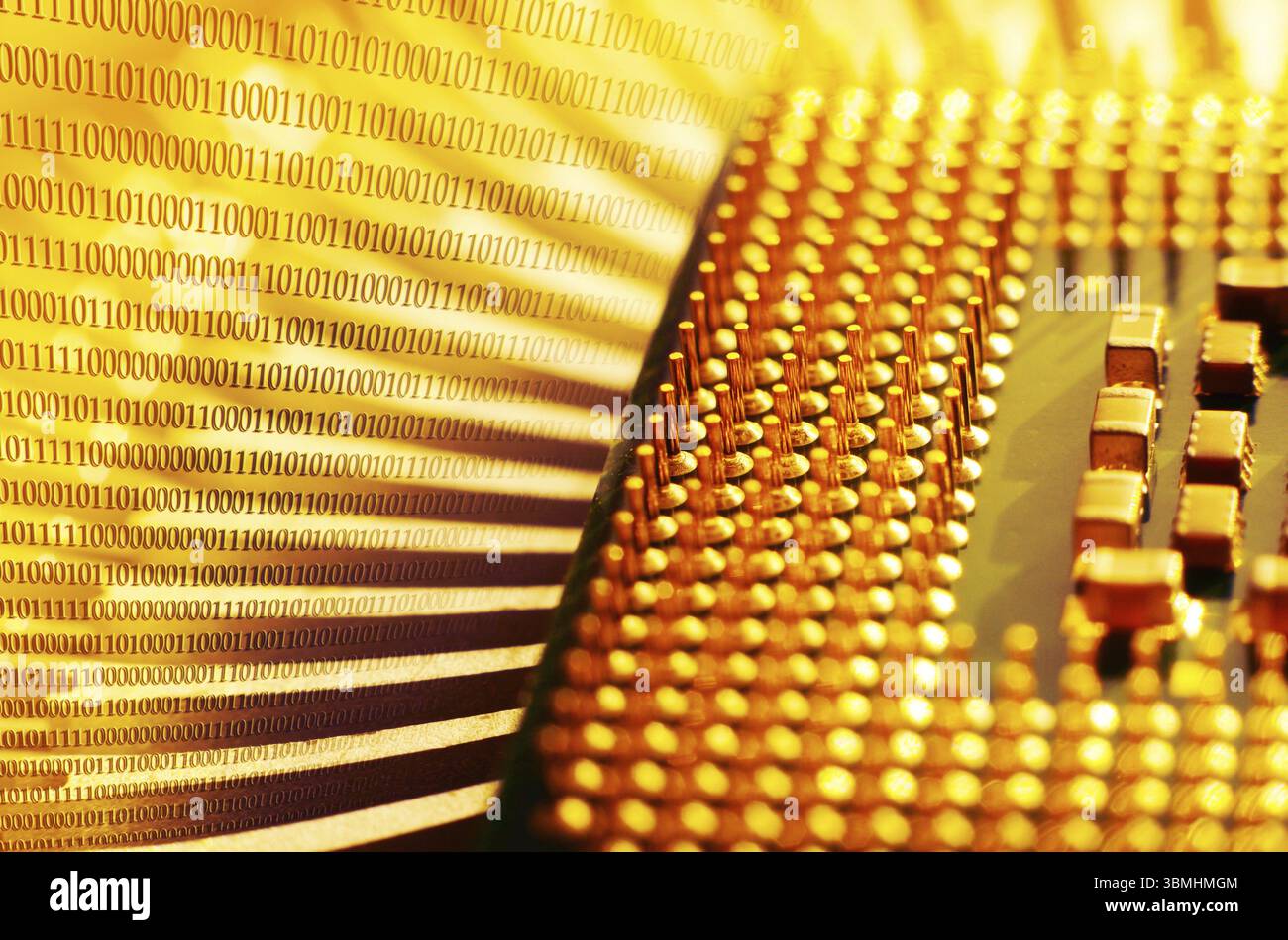 Macro shot dell'unità di elaborazione centrale, Sumy, Ucraina, Europa Foto Stock
