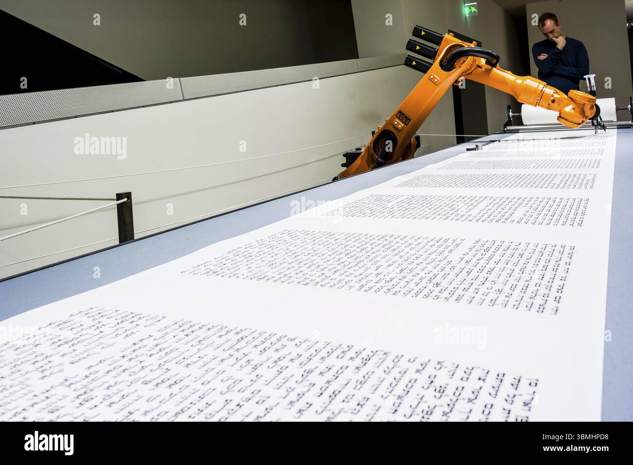 Museo Judio de Berlin, disenado por el arquitecto polaco Daniel Libeskinds, Berlino, Alemania Foto Stock