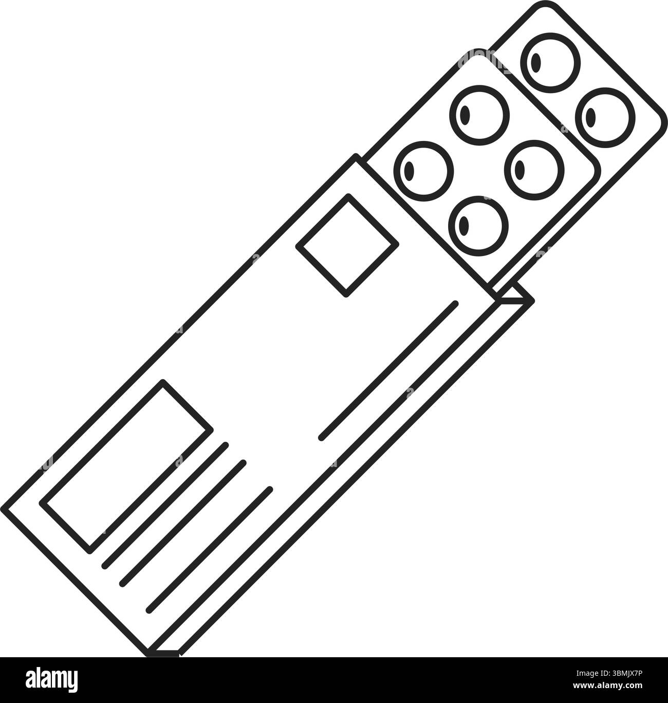 Icona della pillola in stile piatto. Illustrazione del vettore del farmaco su sfondo isolato. Farmacia medica firma concetto di business. Illustrazione Vettoriale
