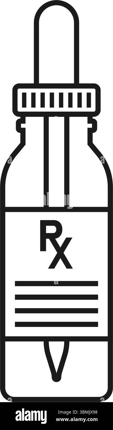 Icona della pillola in stile piatto. Illustrazione del vettore del farmaco su sfondo isolato. Farmacia medica firma concetto di business. Illustrazione Vettoriale
