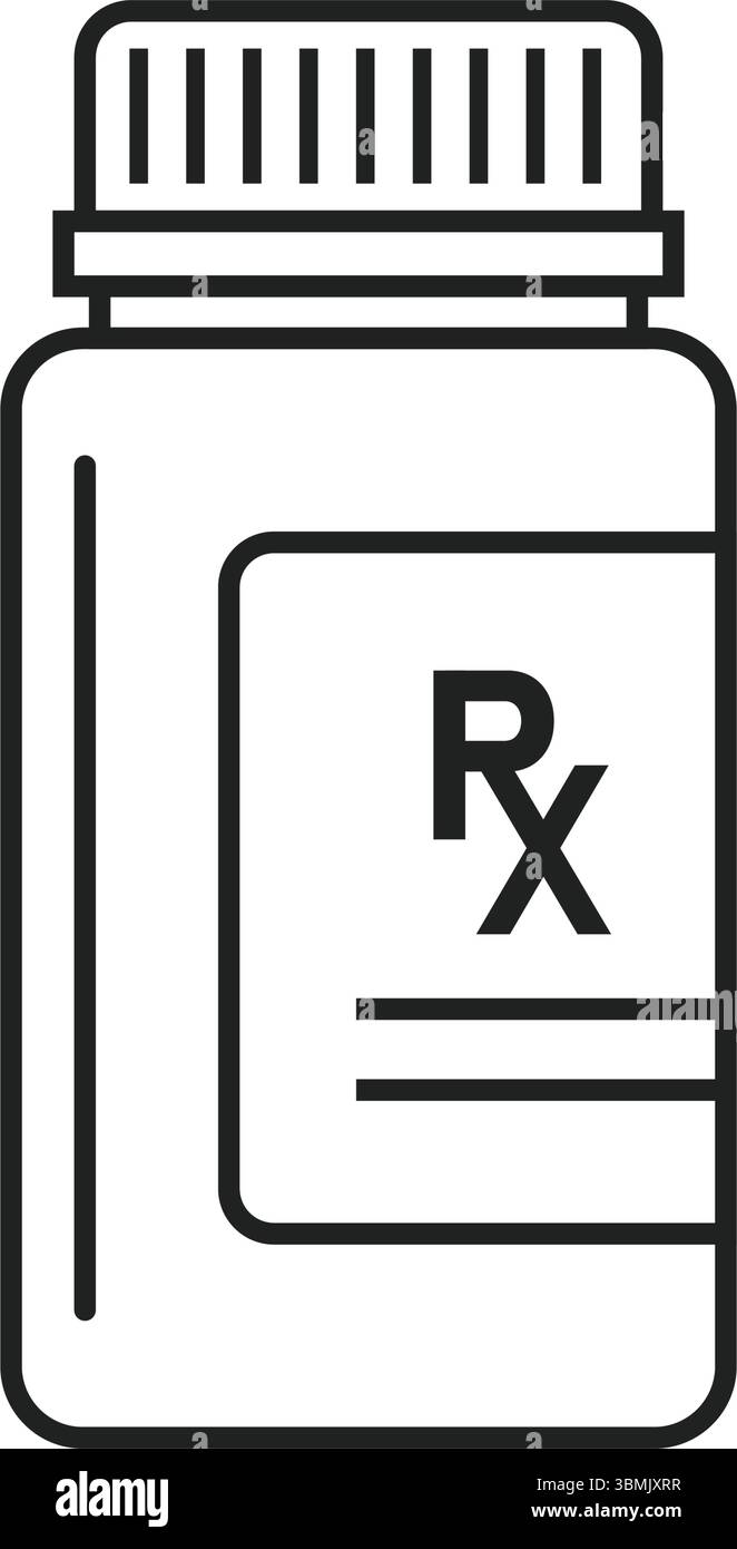 Icona della pillola in stile piatto. Illustrazione del vettore del farmaco su sfondo isolato. Farmacia medica firma concetto di business. Illustrazione Vettoriale