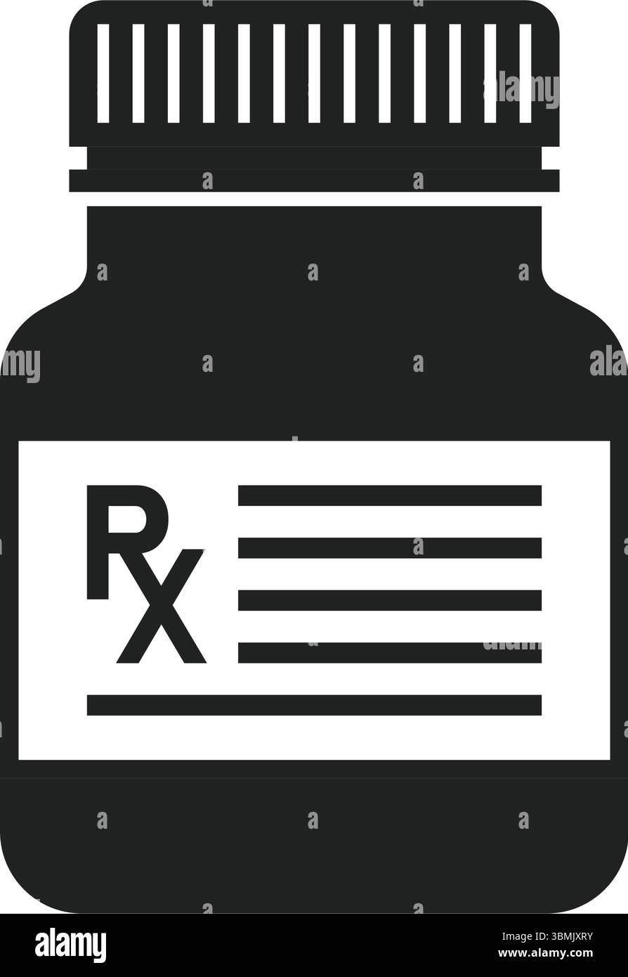 Icona della pillola in stile piatto. Illustrazione del vettore del farmaco su sfondo isolato. Farmacia medica firma concetto di business. Illustrazione Vettoriale