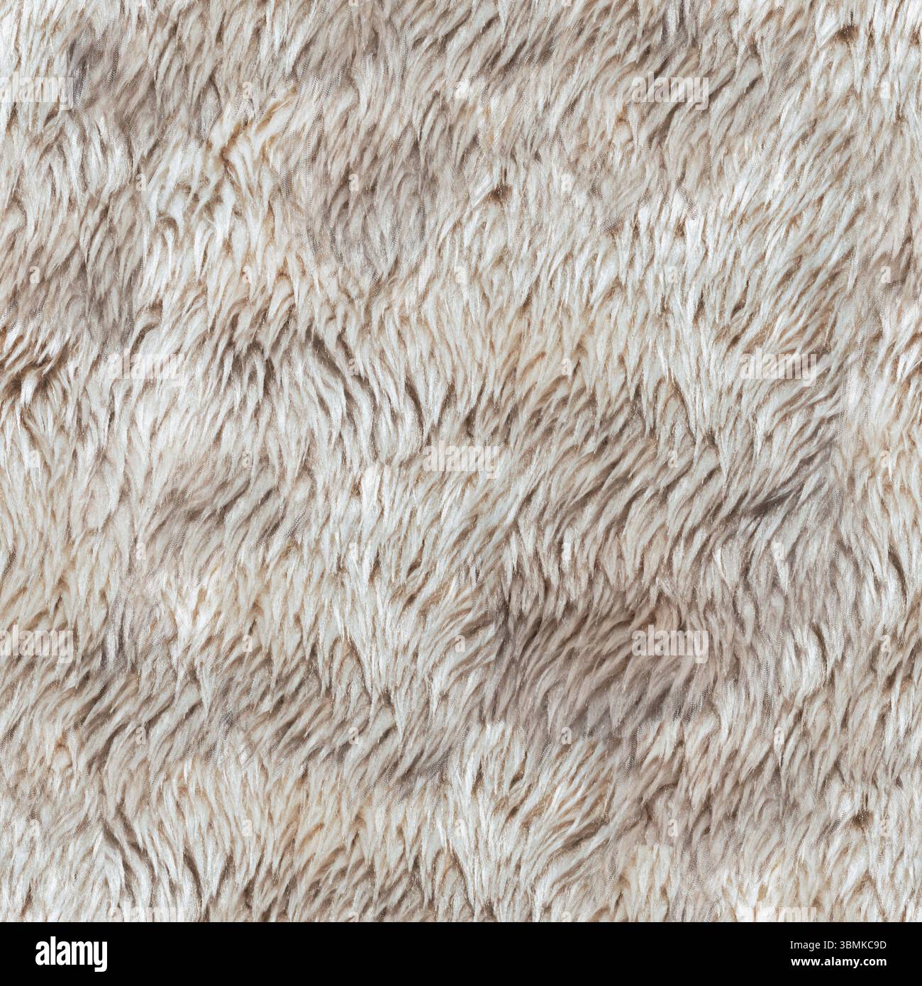 Texture fotografica 4K senza cuciture in pelliccia di orso bianco. Foto Stock