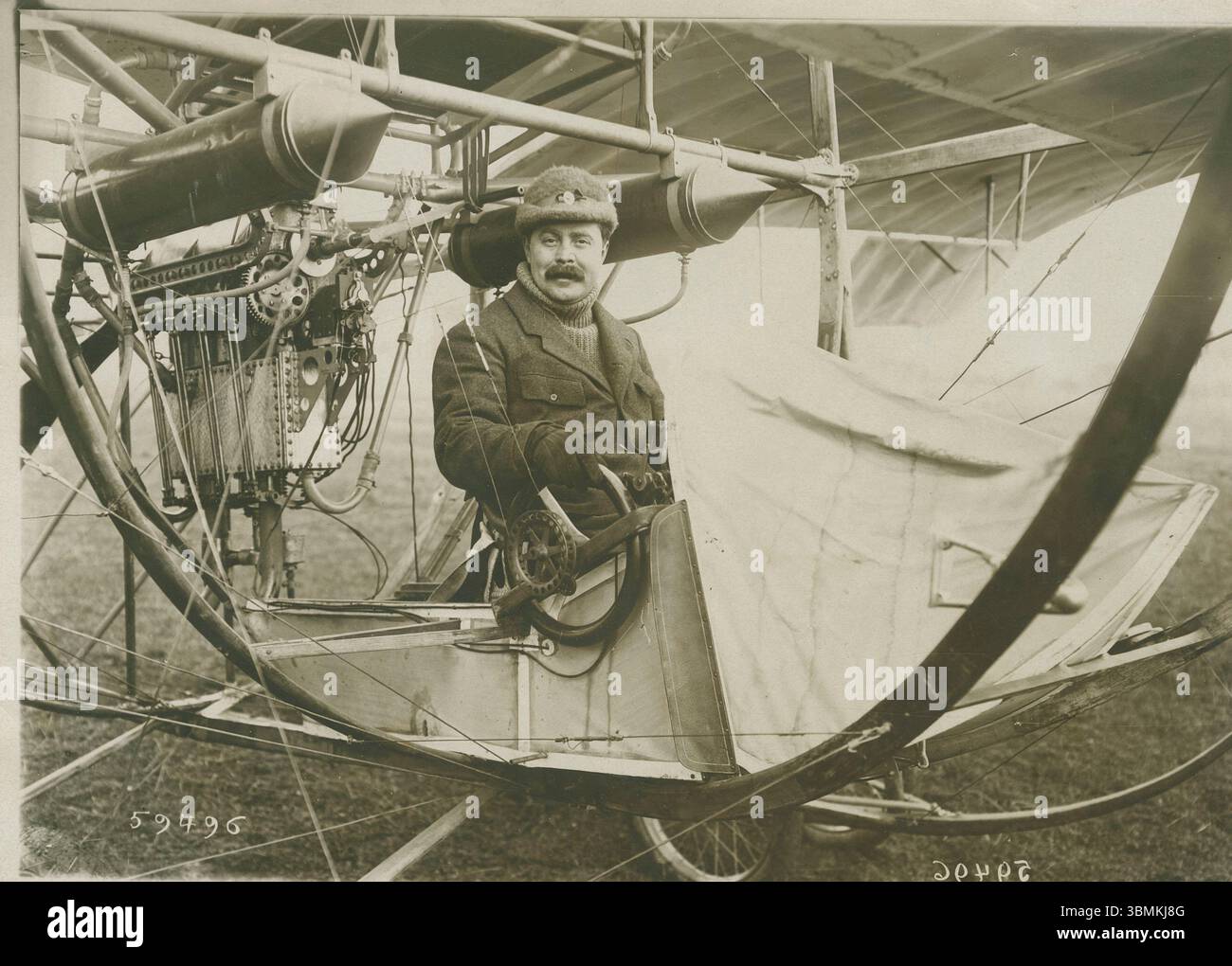 L'aviatore francese Marcel Gassier. Foto Stock