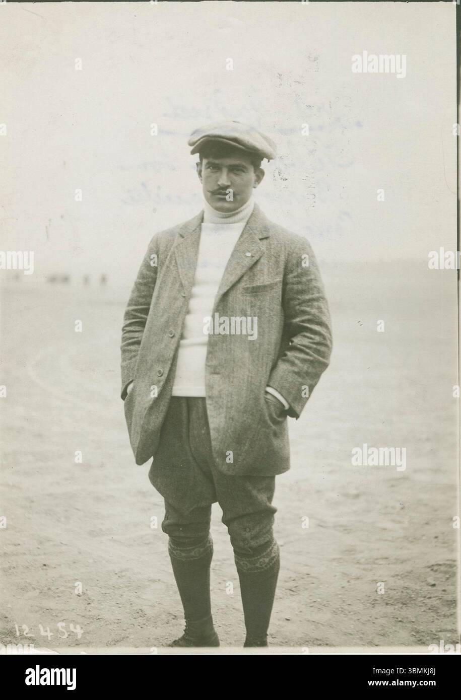 L'aviatore francese Eugène Gilbert. Foto Stock