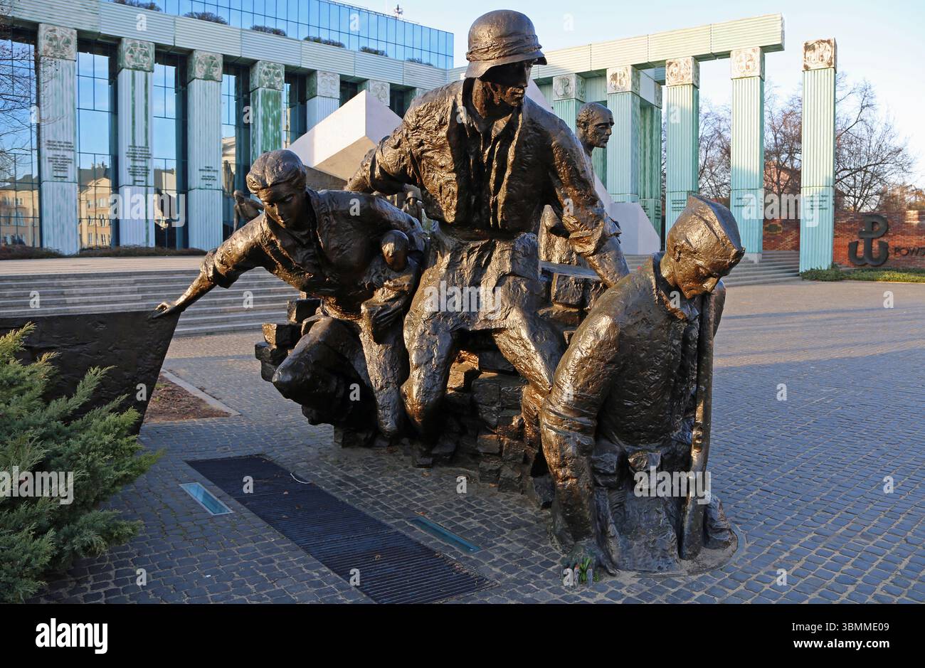 Parte del Monumento alla rivolta di Varsavia - Varsavia, Polonia Foto Stock