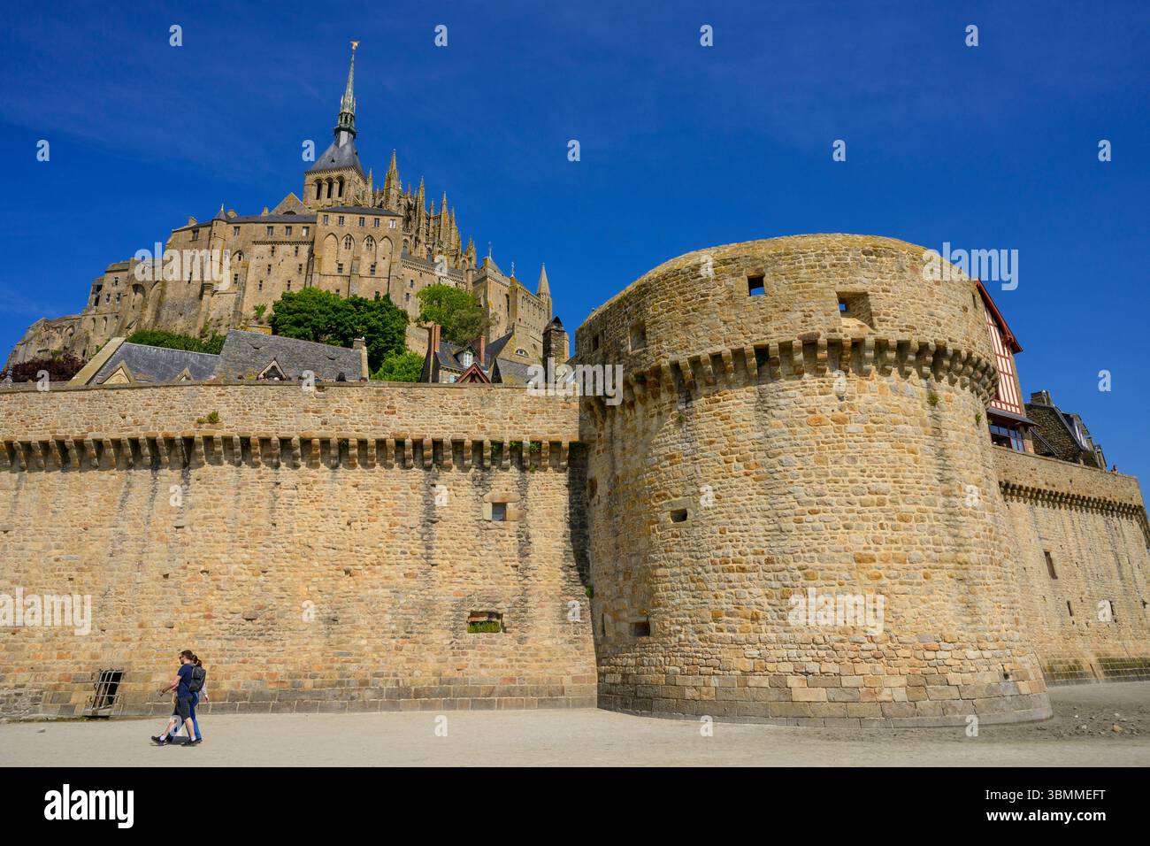 Mont St Michel, Normandia, Francia Foto Stock