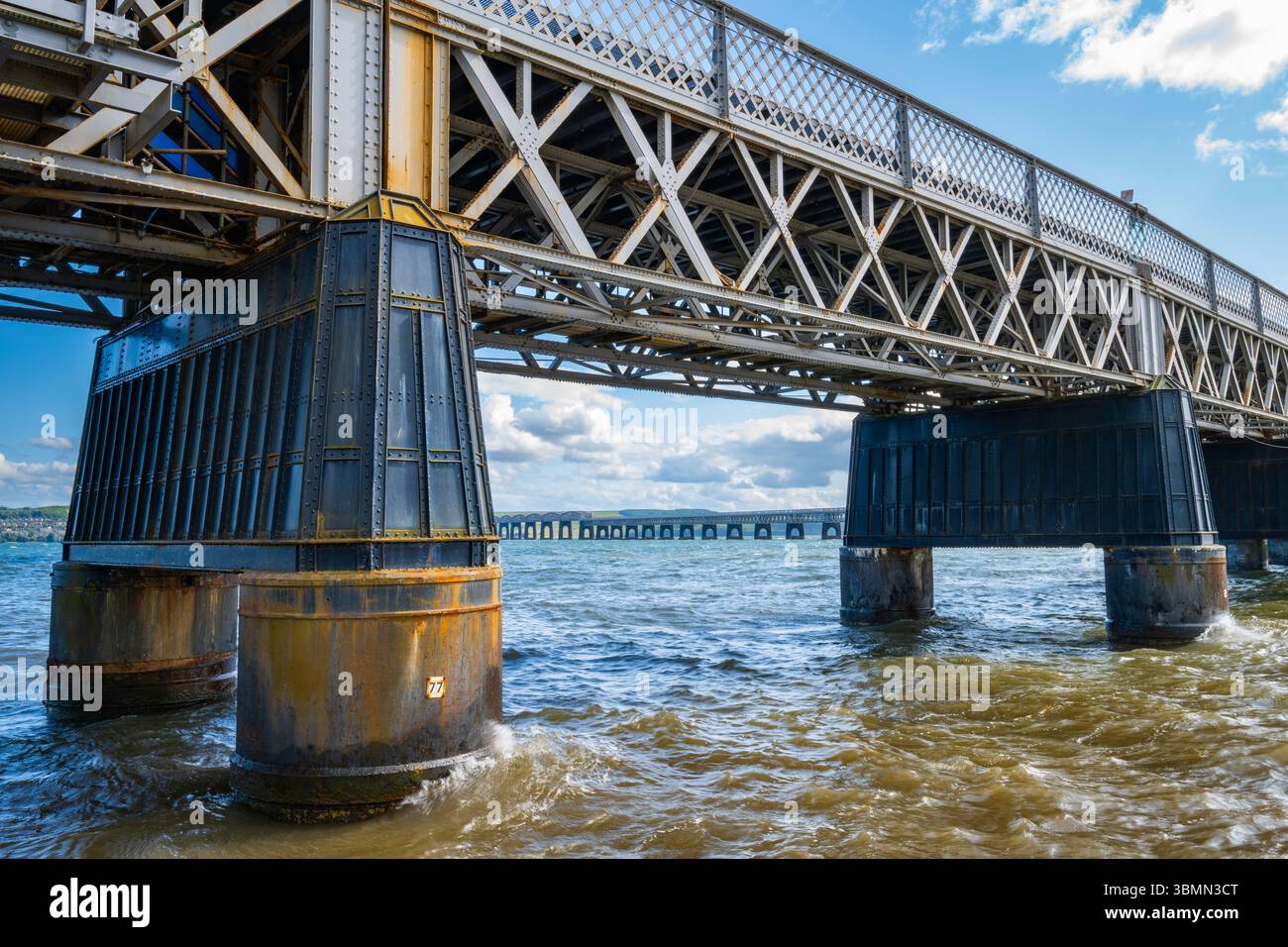 Tay Rail Bridge, Dundee, Scozia, Regno Unito Foto Stock